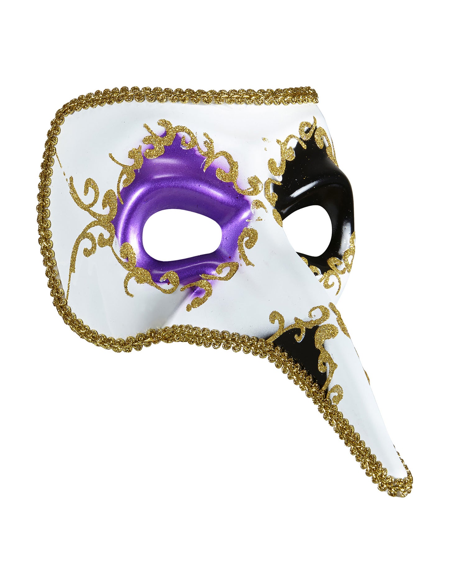 Венецианска полумаска за възрастни с дълъг нос