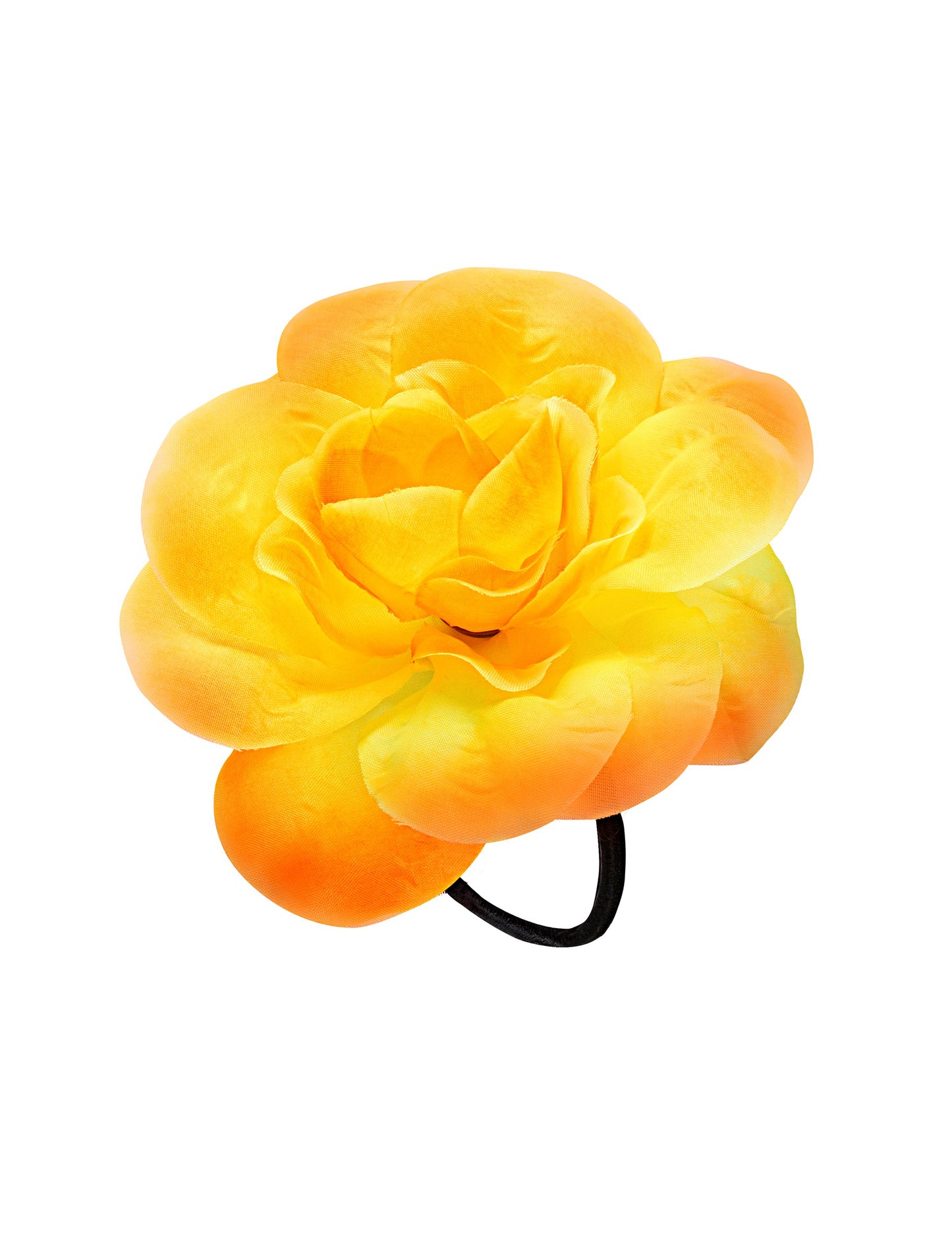 Жълто цвете с еластична коса