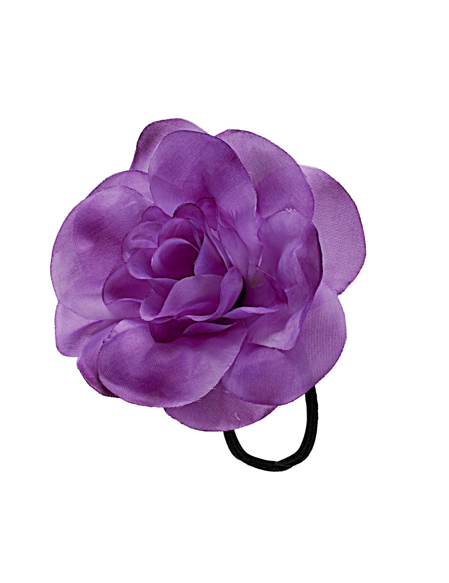 Лилаво цвете с еластична коса