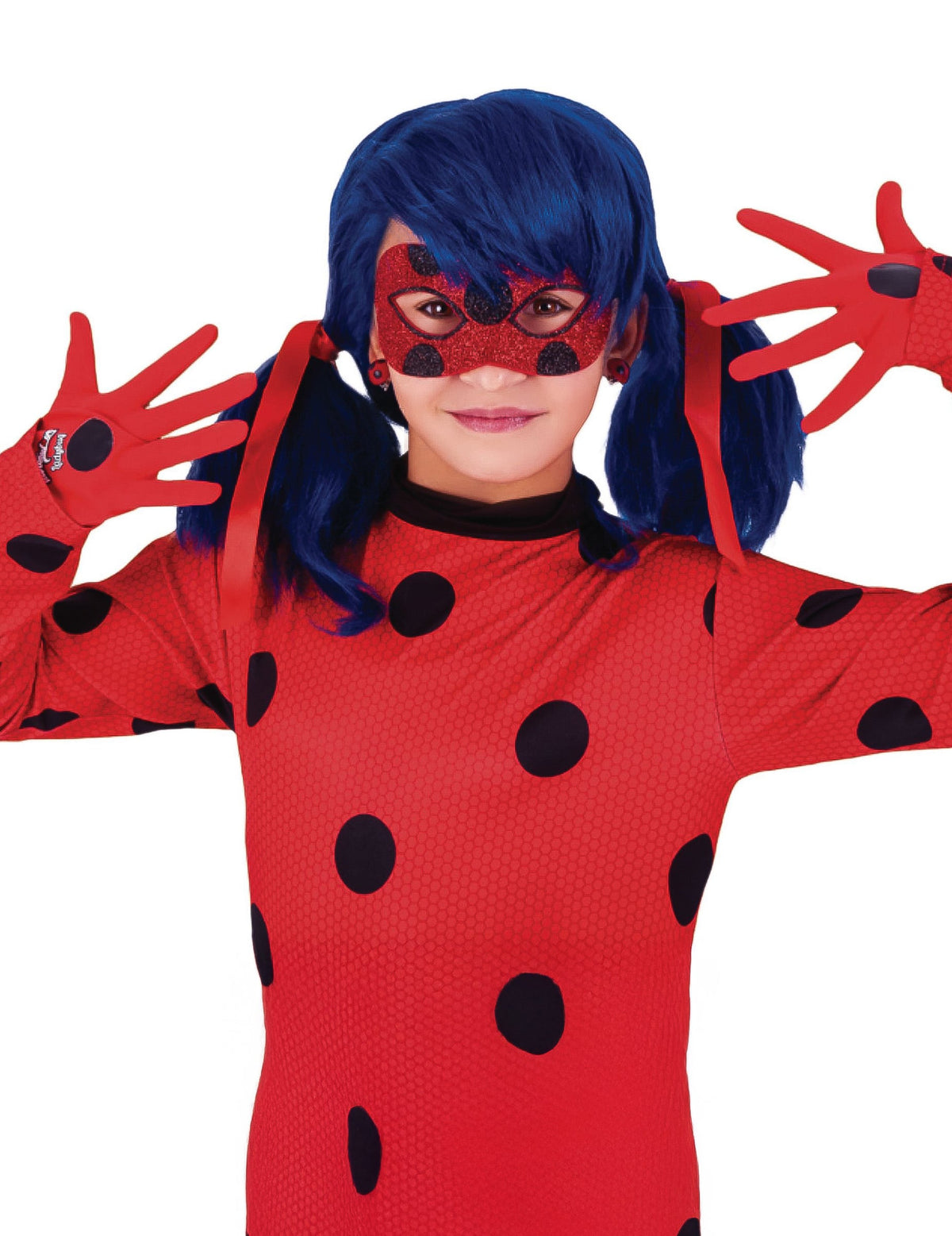 ръкавици Ladybug™ за дете червени на черни точки