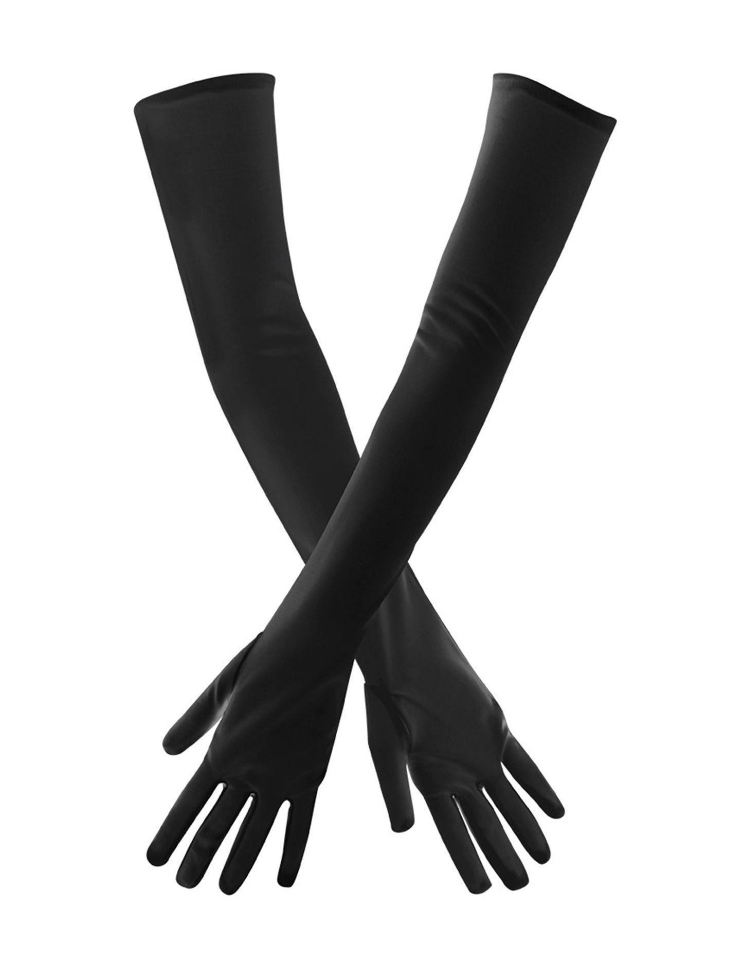 Черни дълги ръкавици