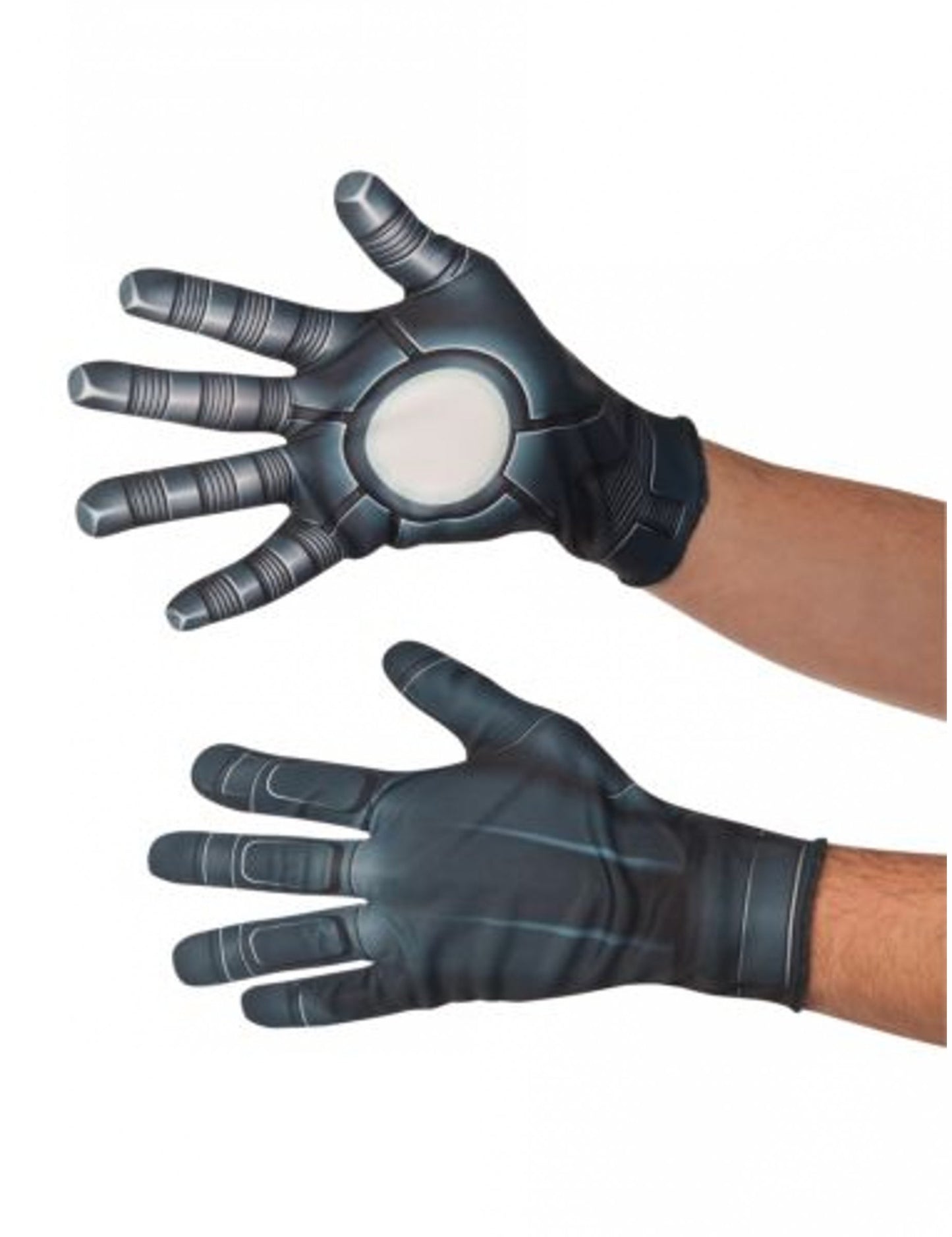 Gants Soldat de l'hiver Captain America Civil War™ pour adulte noir et gris effet armure métallisée