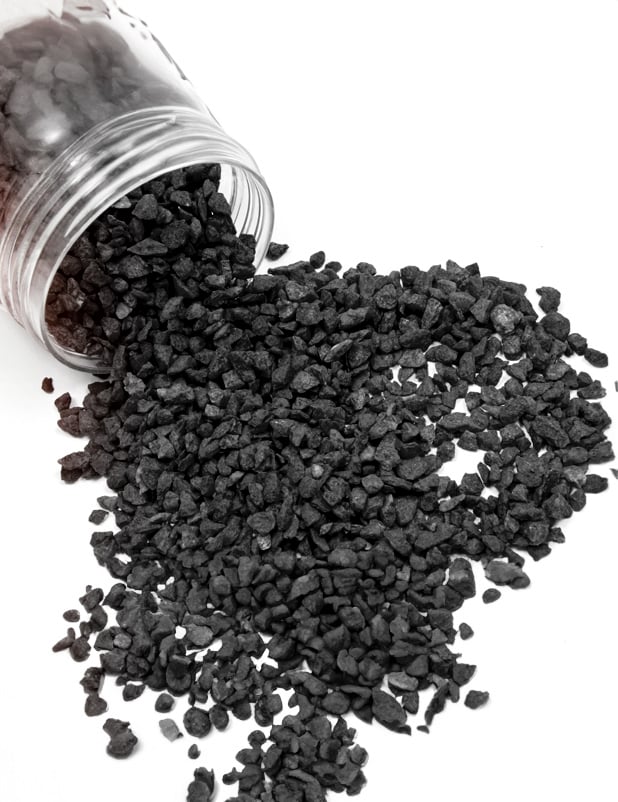 Декоративен черен чакъл 400 г 2-4 мм
