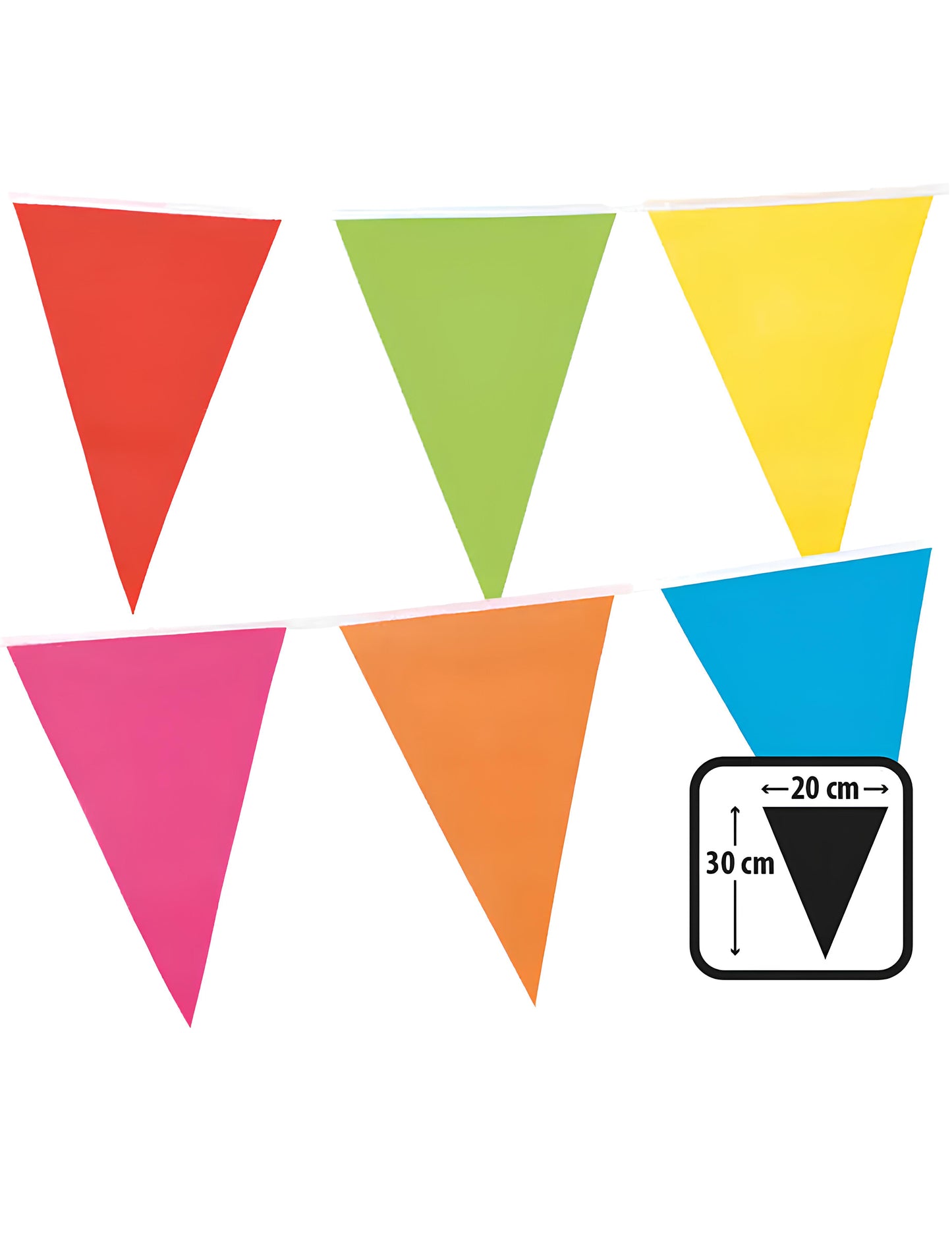 Гирлянда с многоцветни пластмасови пеналта 10 m