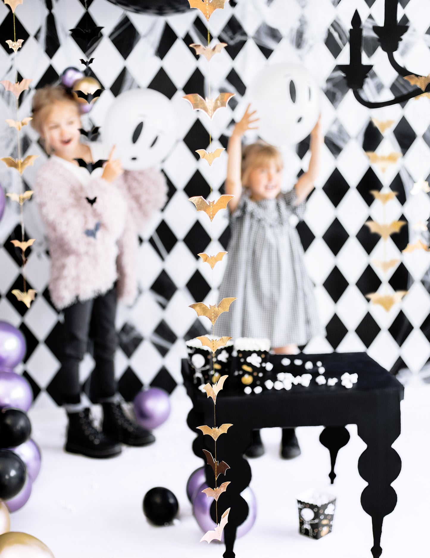 Метална златна прилеп Гарланд 150 х 11 см 150 см