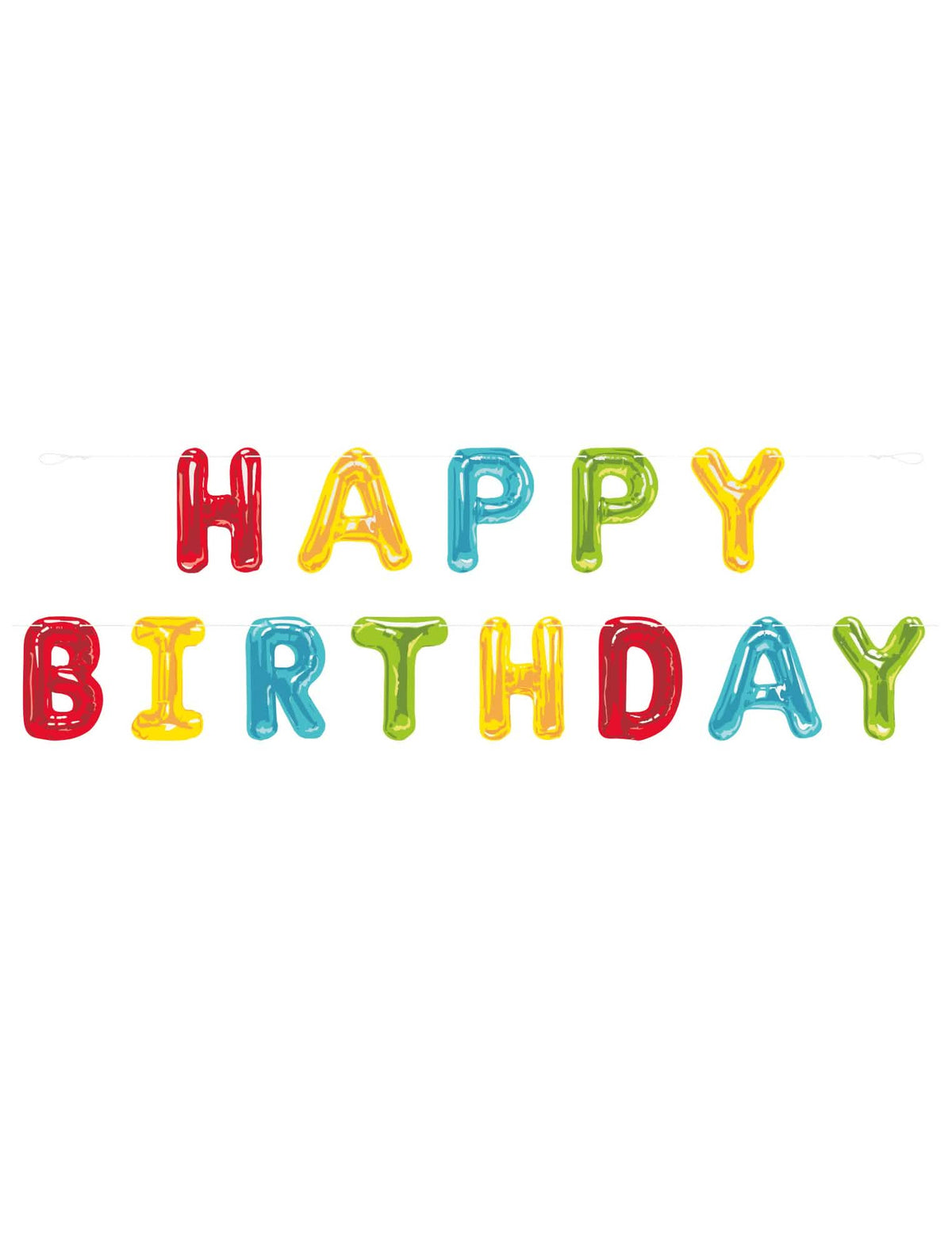 Гирлянда Happy Birthday за рожден ден с цветни многоцветни букви