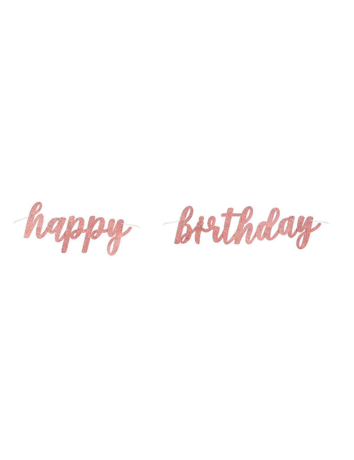 Изглед отпред на картонената гирлянда happy birthday за рожден ден