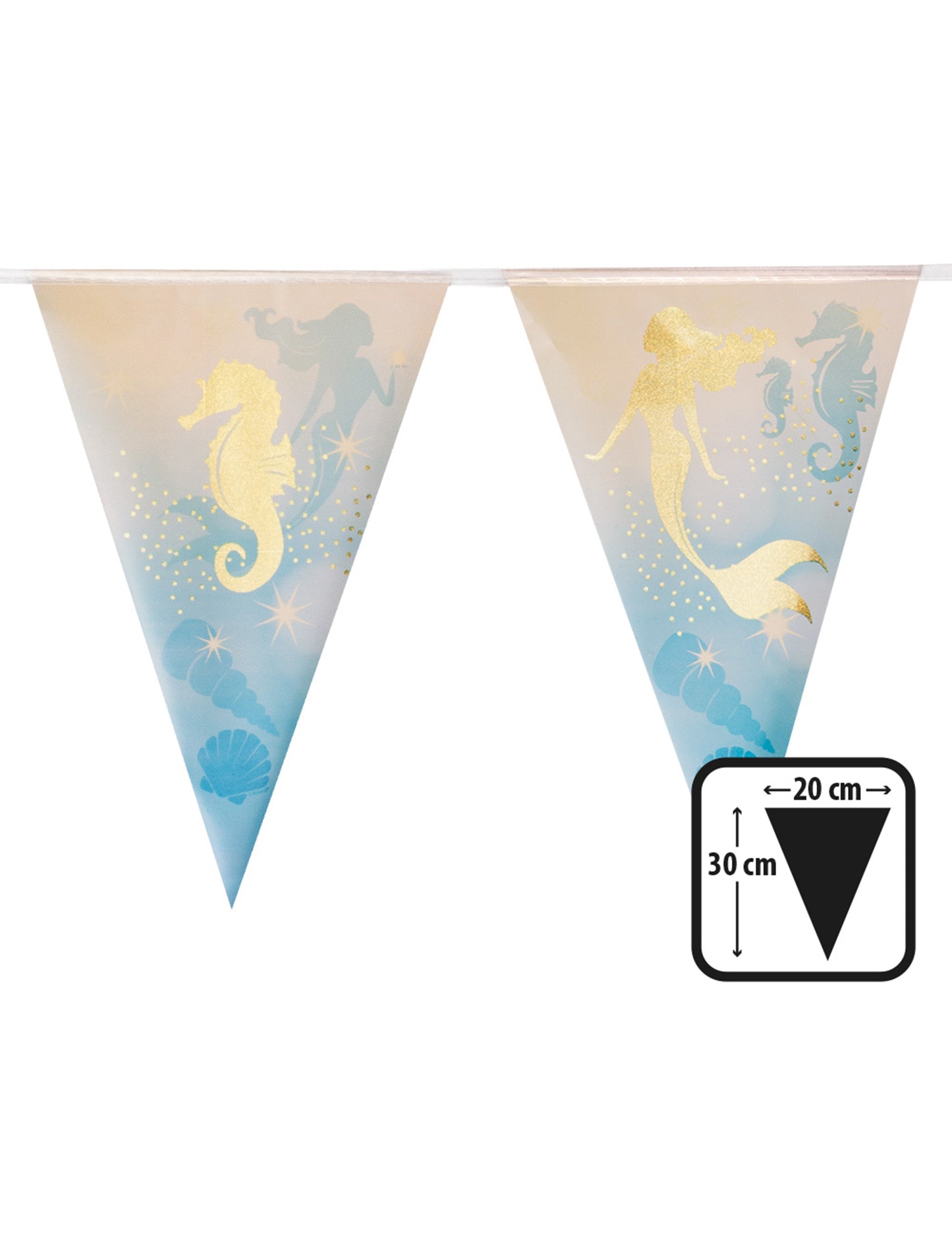 Пластмасова гирлянда 10 пени от лагуна 30 x 20 cm