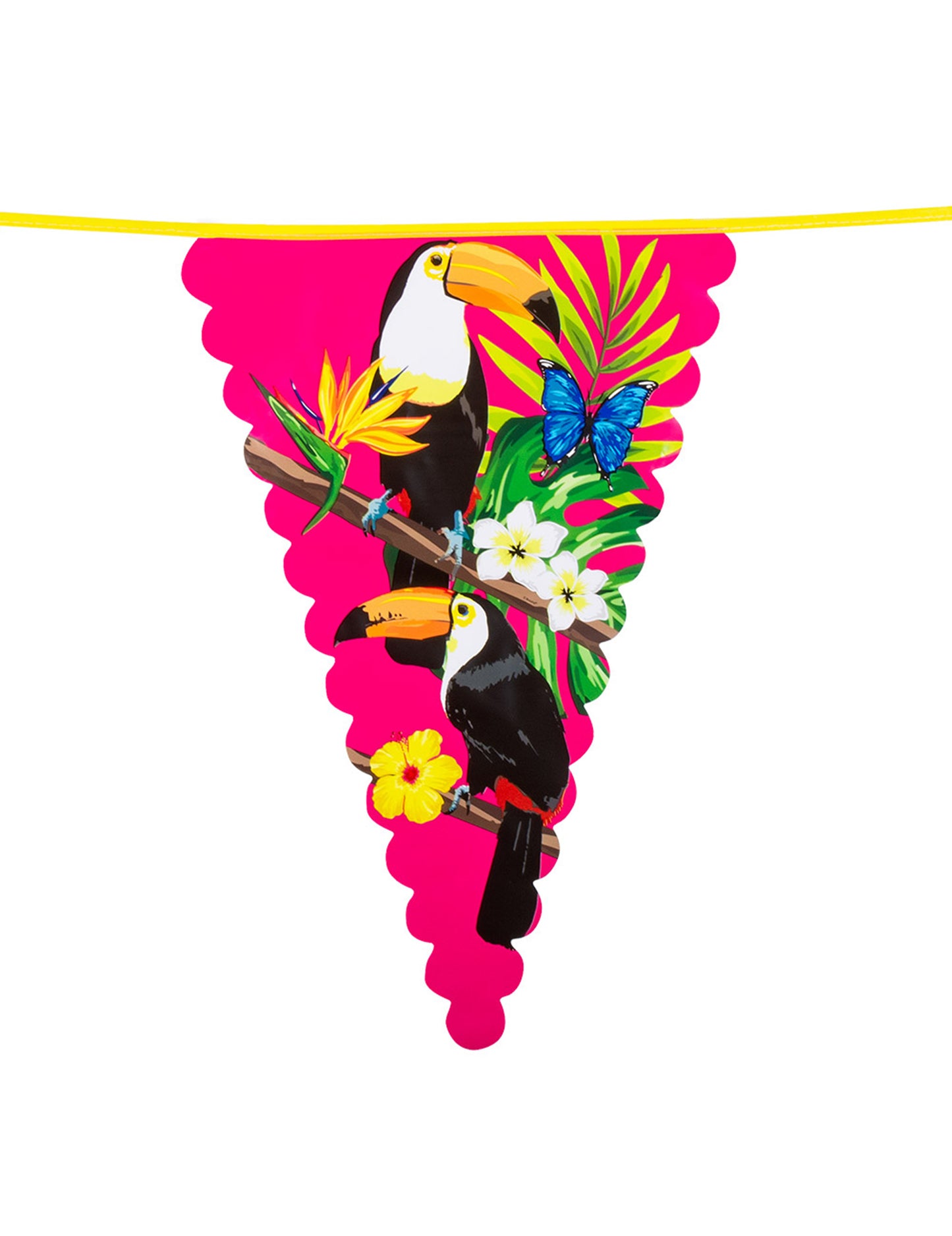 Toucan пластмасови знамена 45 x 30 cm 6 m