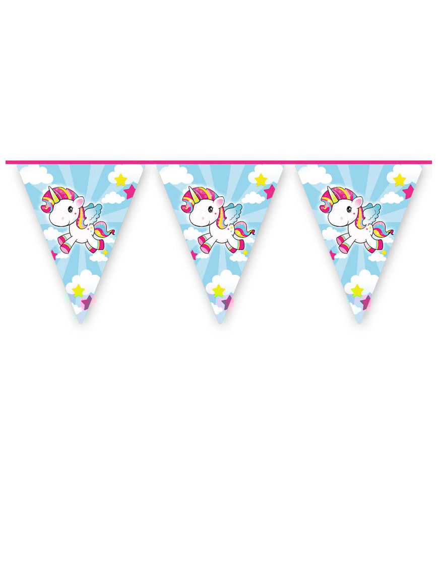 Unicorn pennant garland