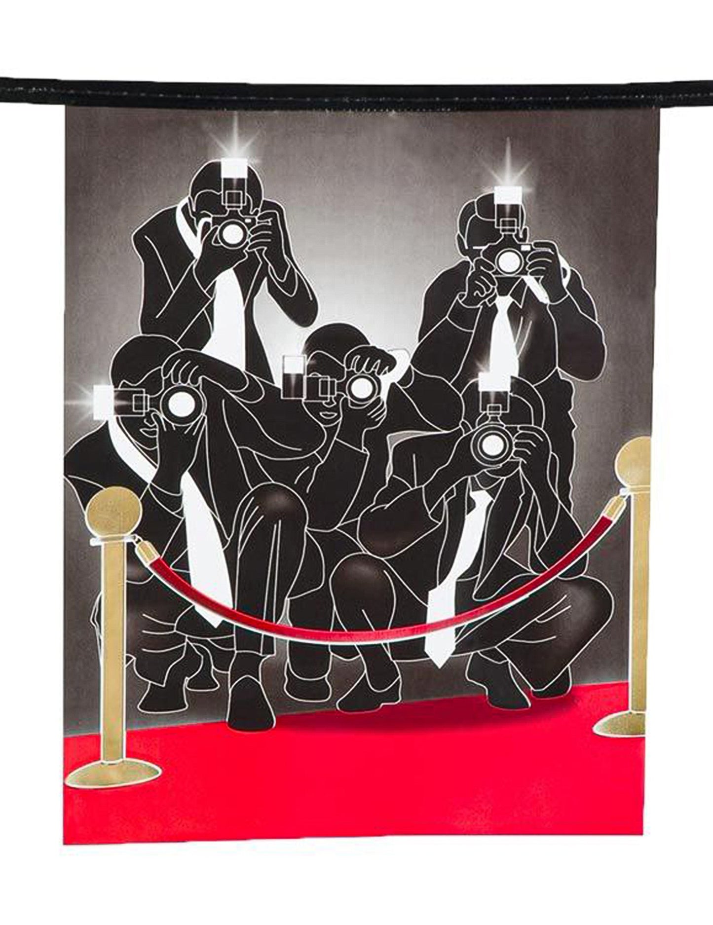 VIP гирлянда от хартиени огърлици, 6 м, декорация за кино