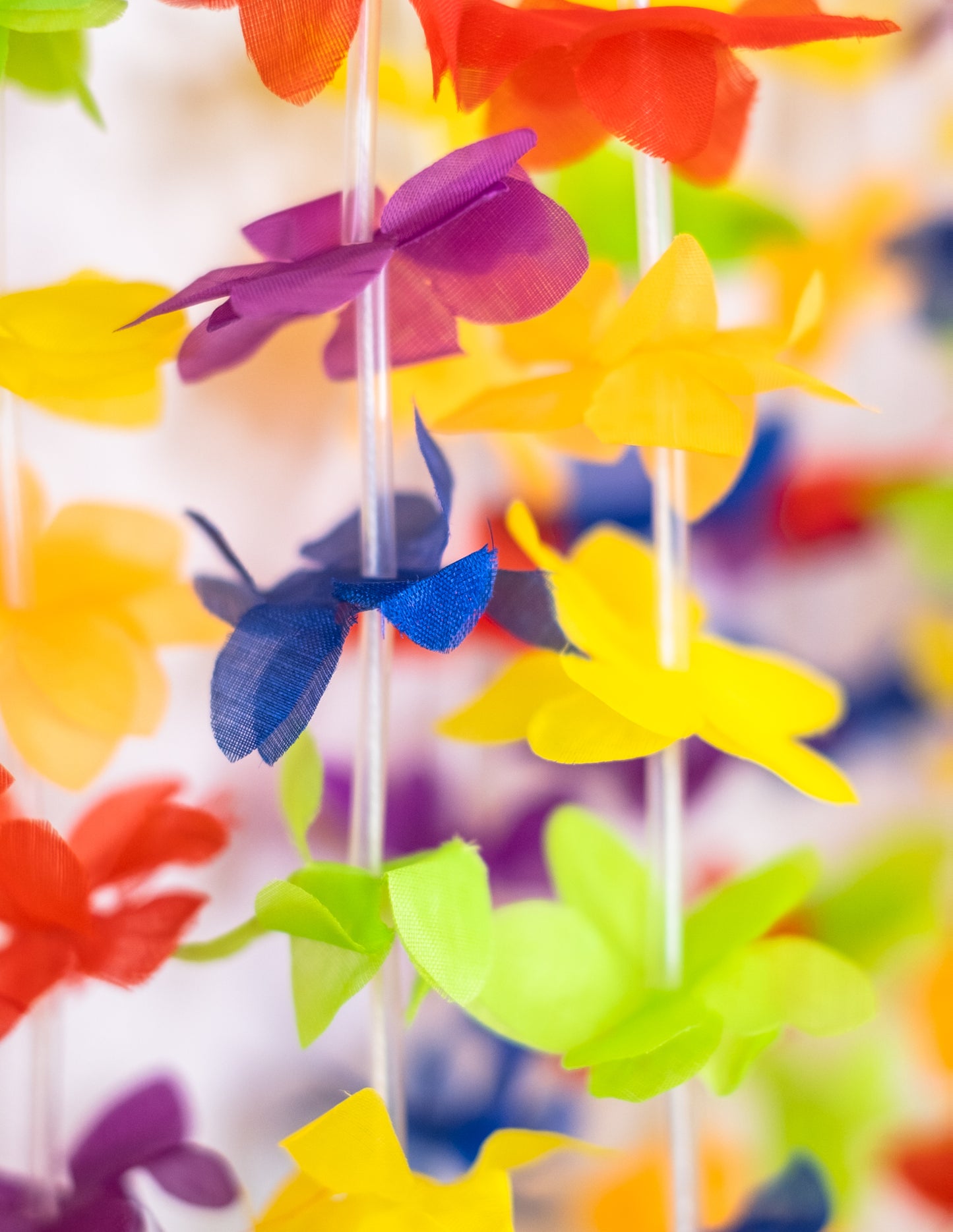 Хавайски многоцветни хавайски цветни гирлянди 3 метра