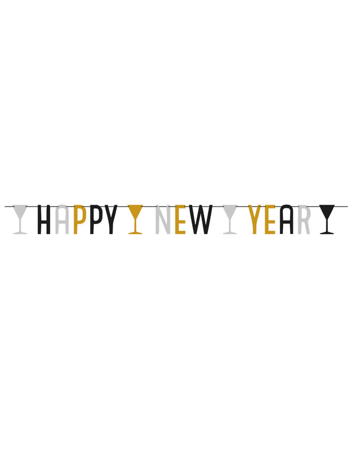 Преглед на гирлянда Happy New Year за парти украса
