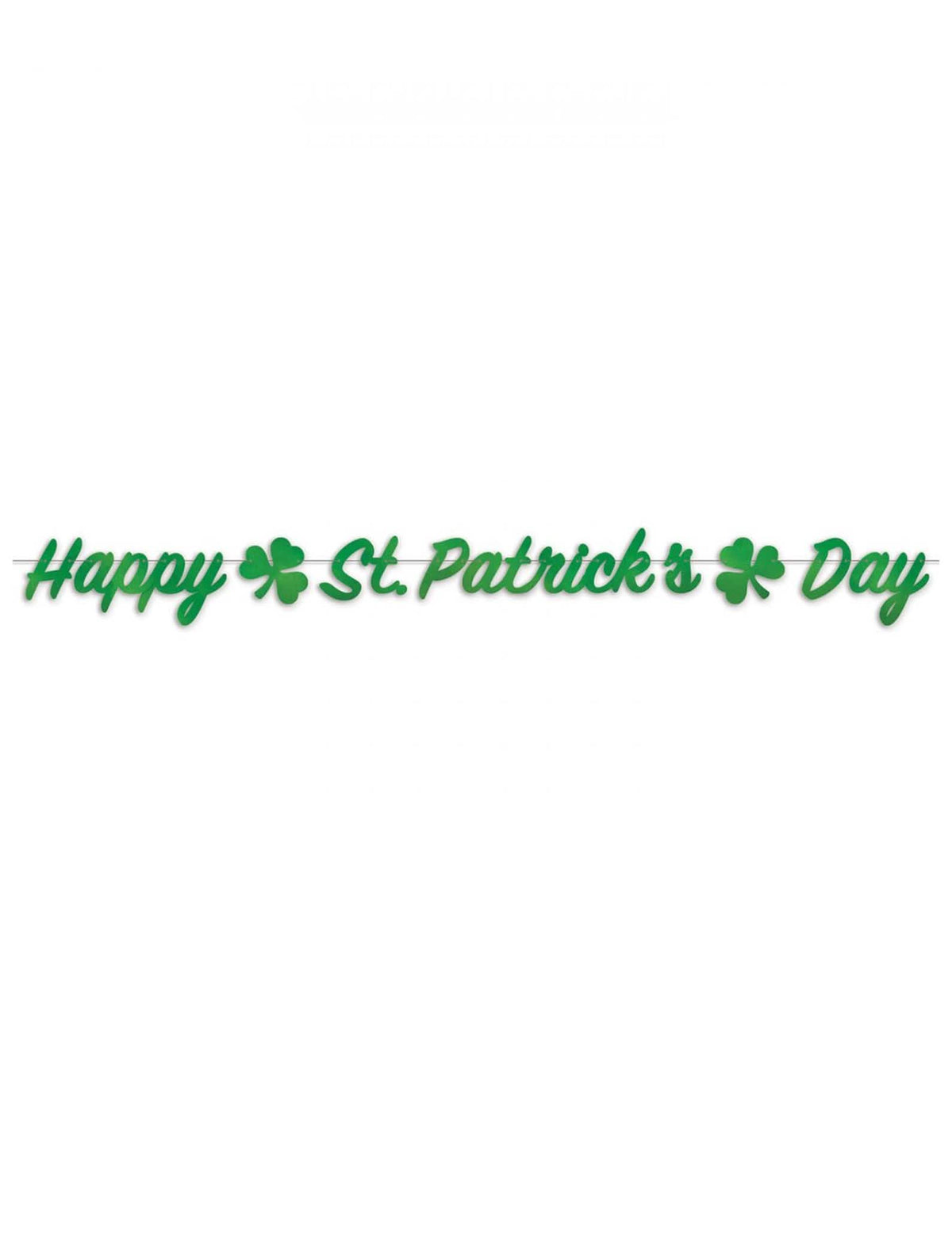 Изглед отпред на гирлянда Happy St Patrick's Day