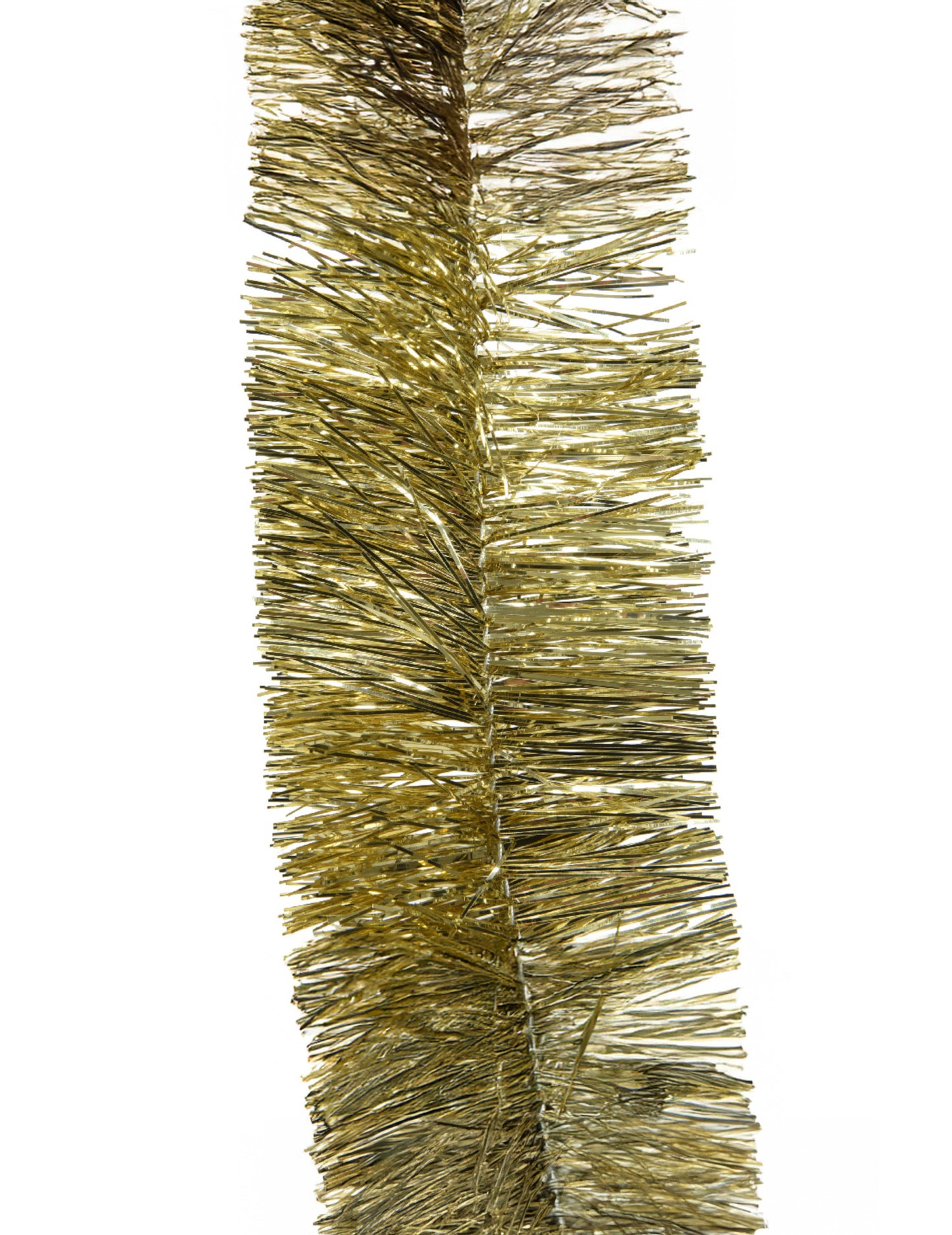 Златна блестяща коледна гирлянда за елха 270 cm шикозен декор