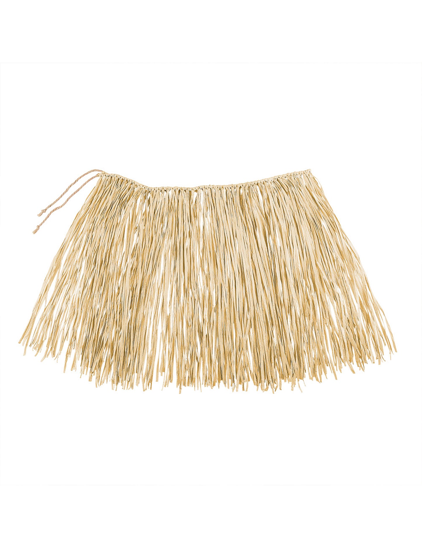 Къса хавайска пола естествена рафия възрастен