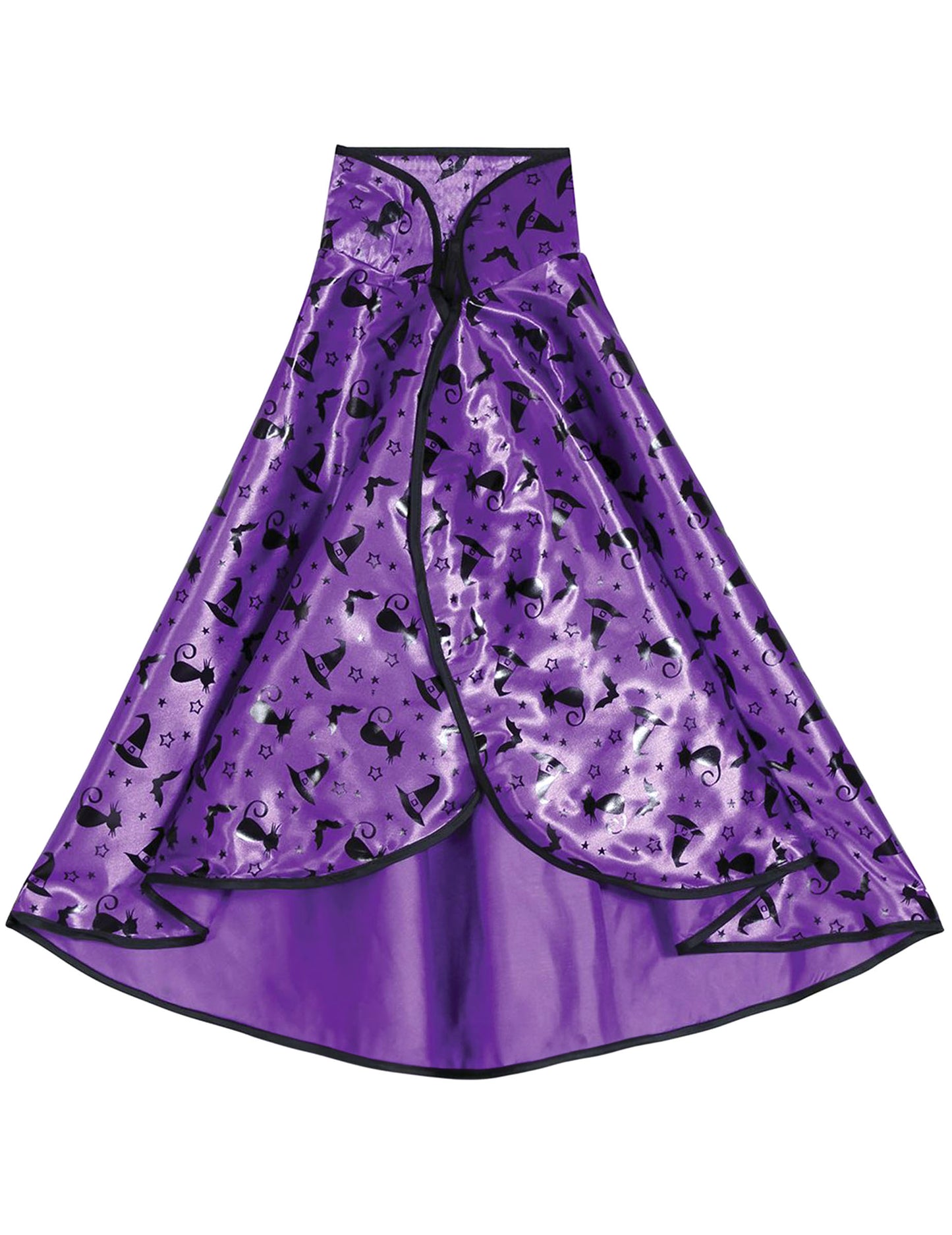 Kit cape et chapeau de sorcière lilas enfant