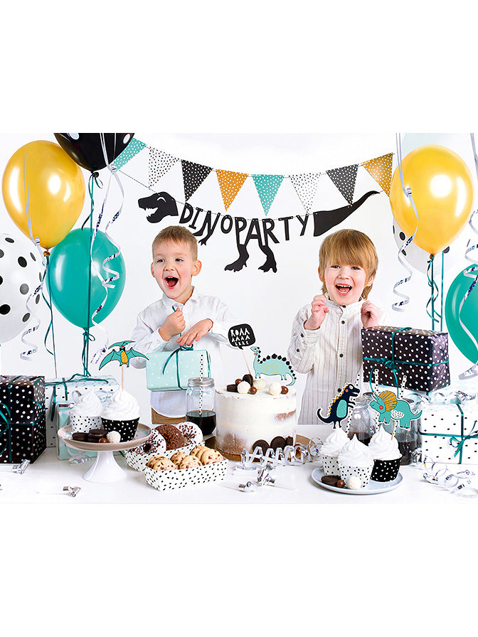 Пълен комплект за украса за рожден ден с динозавър от 39 части