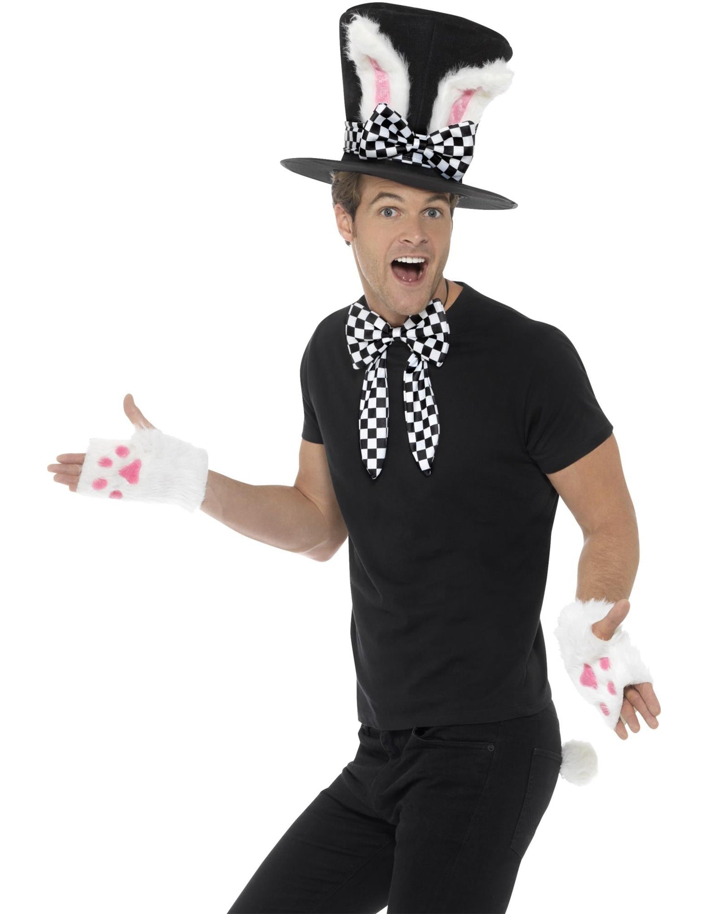 Заешки комплект за възрастни шапки