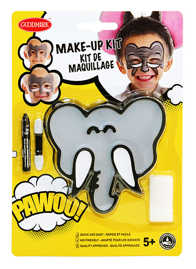 Комплект за гримиране слонче с четка и гъба за деца