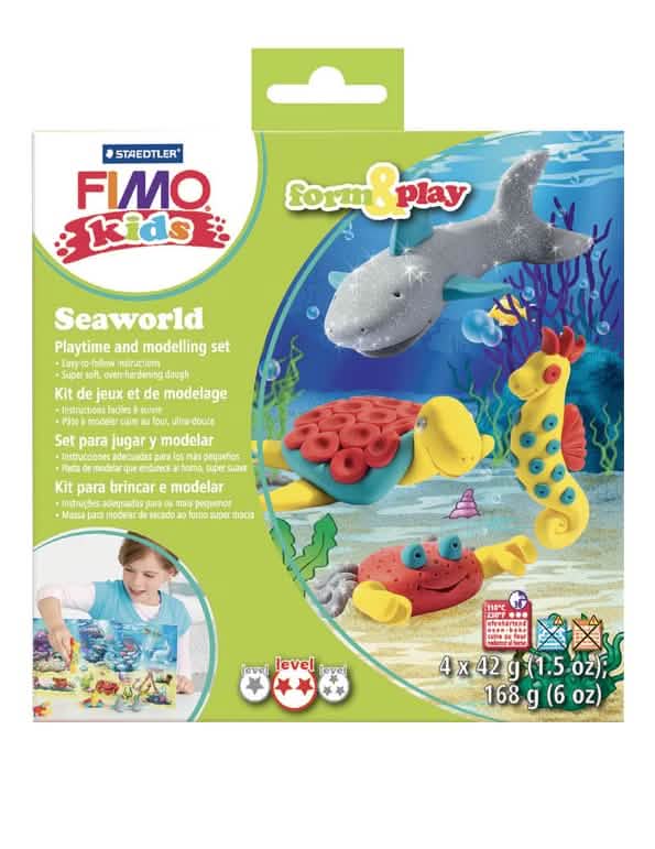 Комплект от моделин Fimo морски свят за дете многоцветно с фигурки