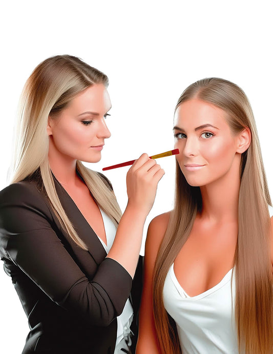Mise en situation d'un pinceau du Kit pinceaux et palette à maquillage