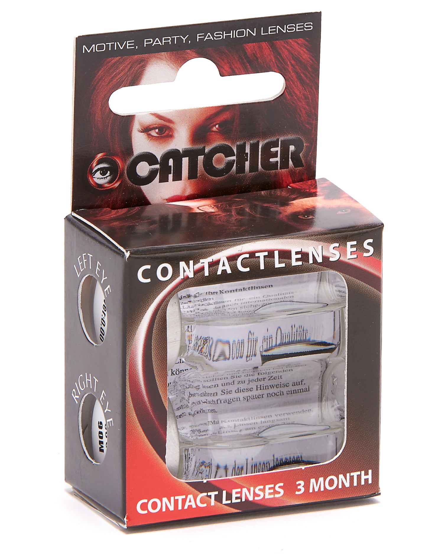 Контактни лещи без фантазия Корекция вампир 1 година Хелоуин за възрастни