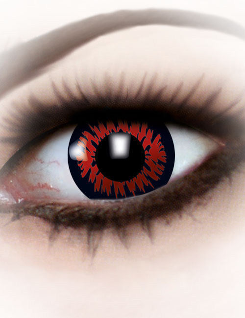 Контактни лещи без корекция Fancy Wolf-Garou Red 1 година възрастен