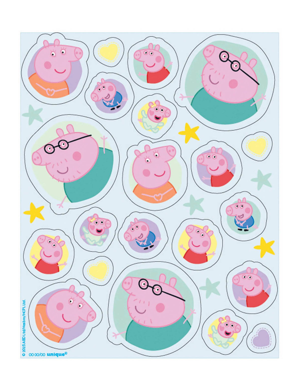 Комплект от 4 листа стикери Peppa Pig™