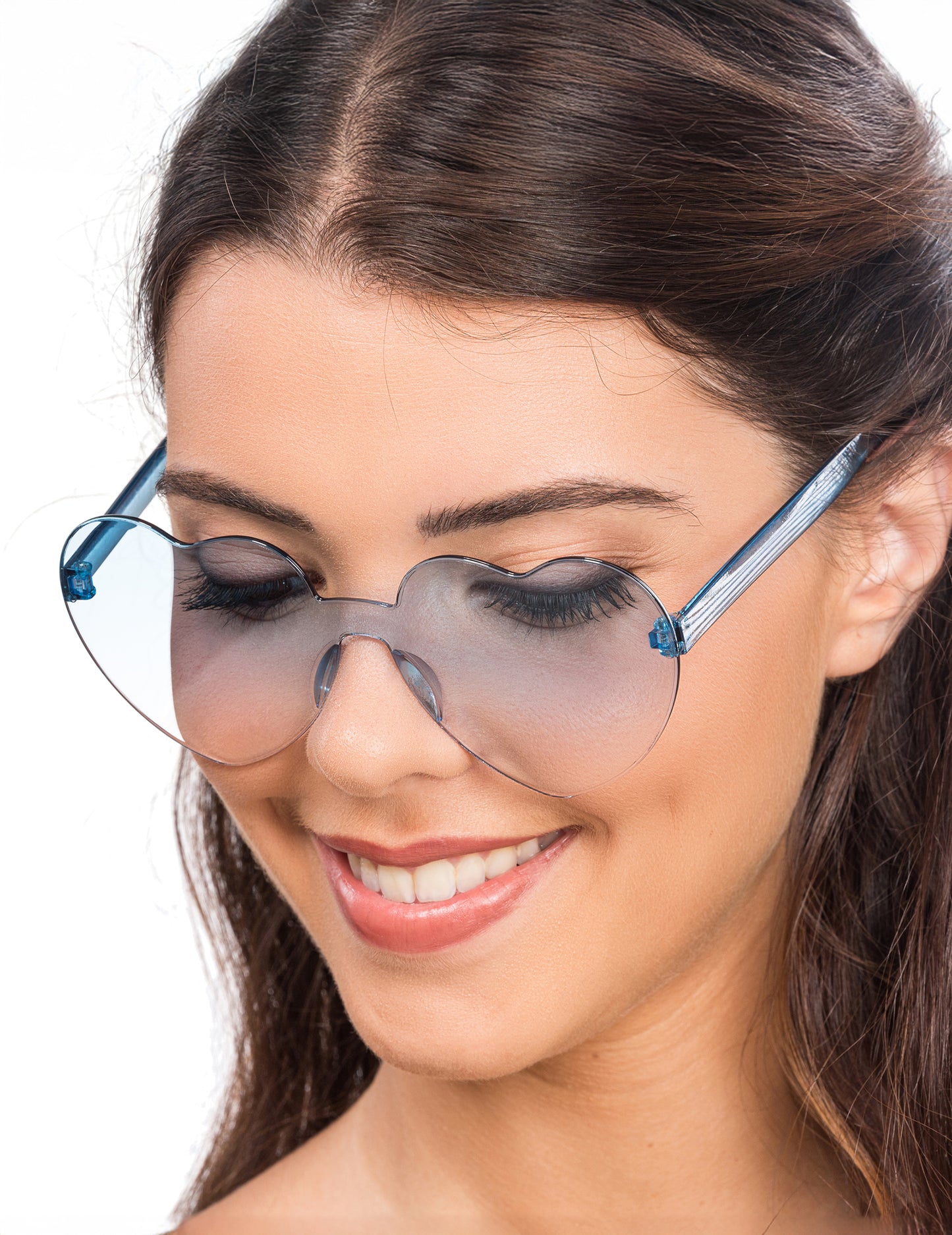 Сърдечни очила сини пушени очила възрастни