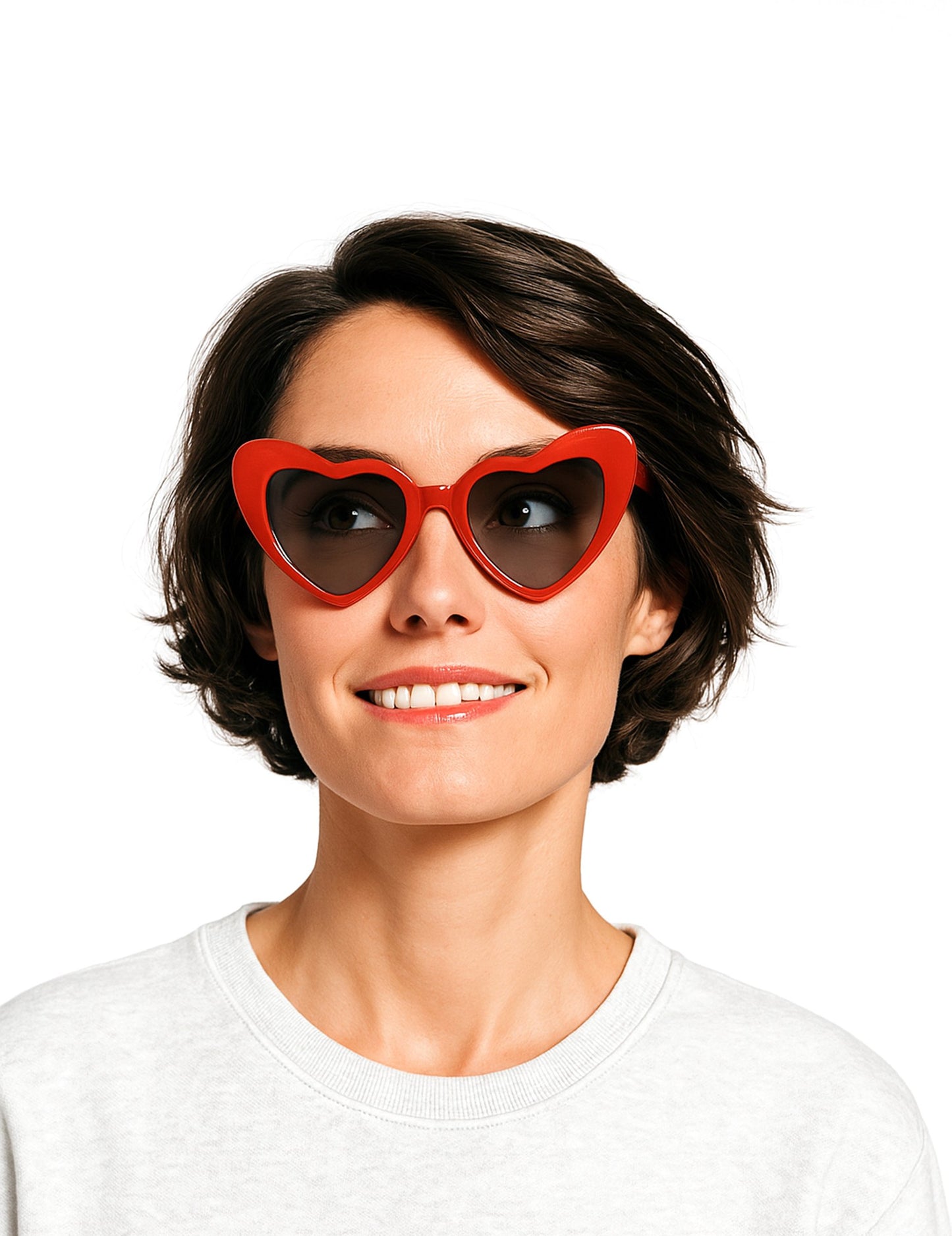 Винтидж очила с червено сърце