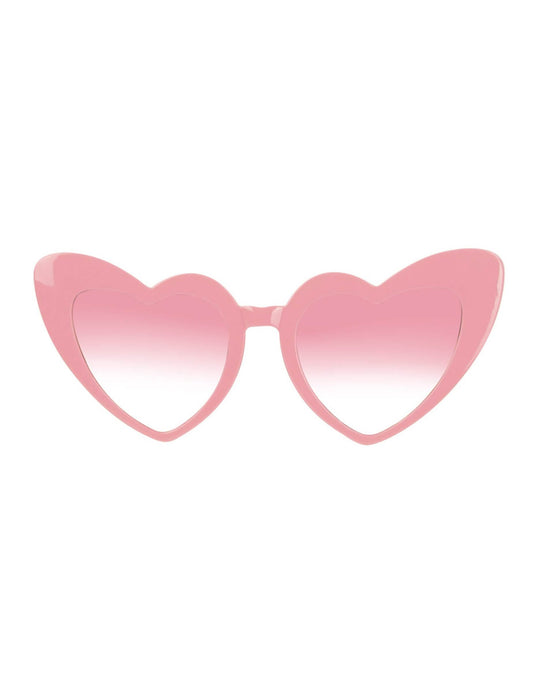 Vue de face des lunettes vintage coeur