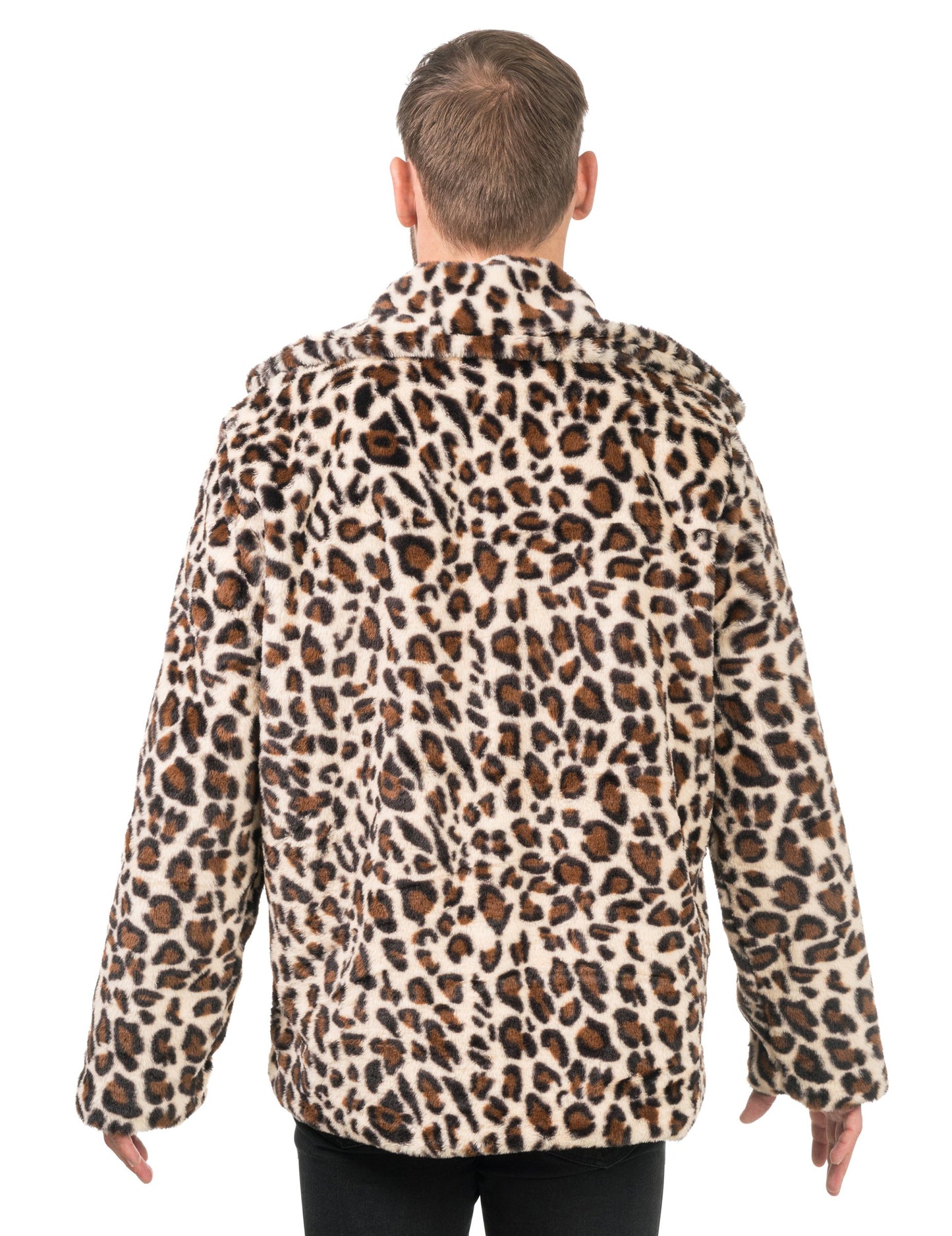 Възрастен леопард фалшиво козина