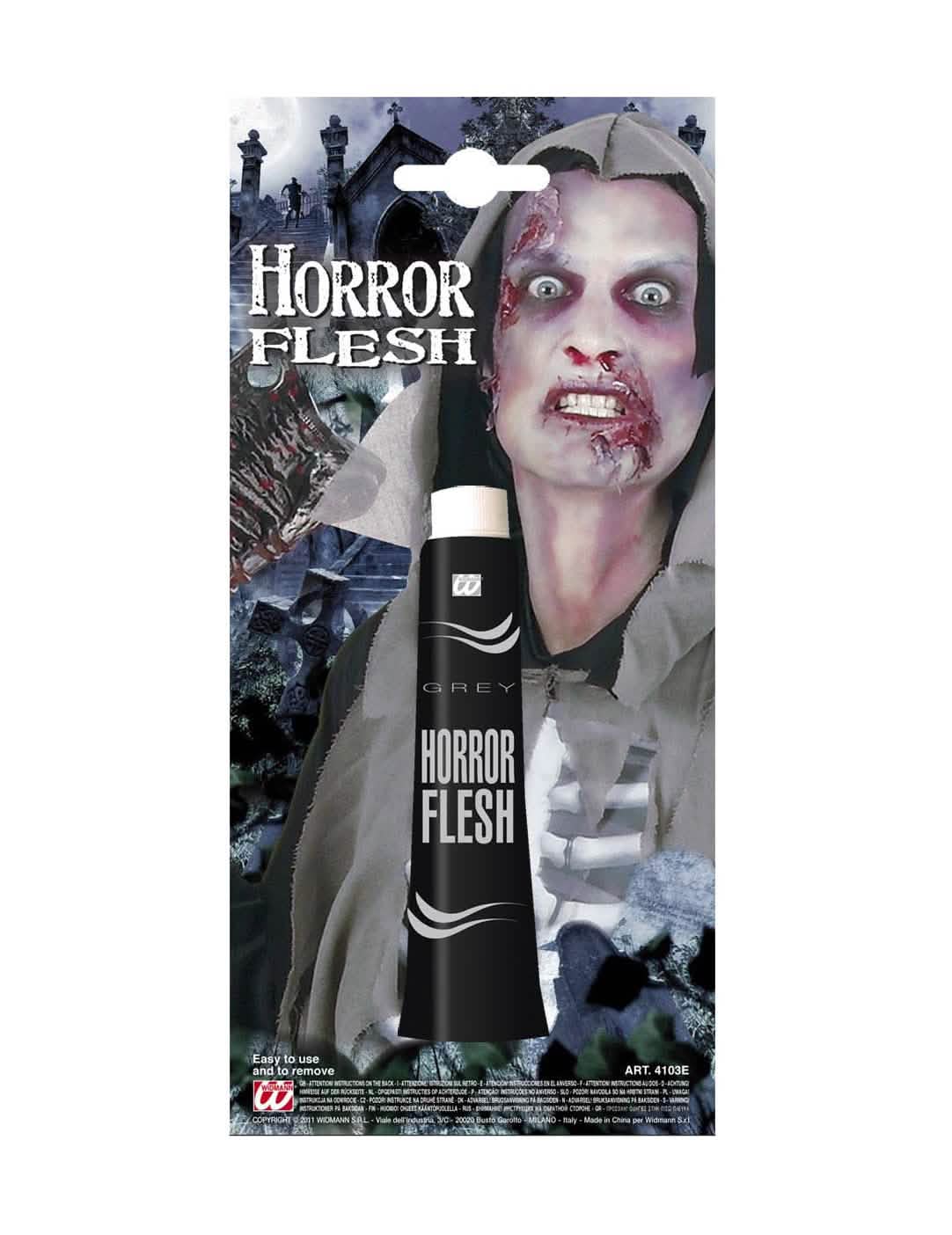 Грим за кожа halloween за възрастен сив ефект плът