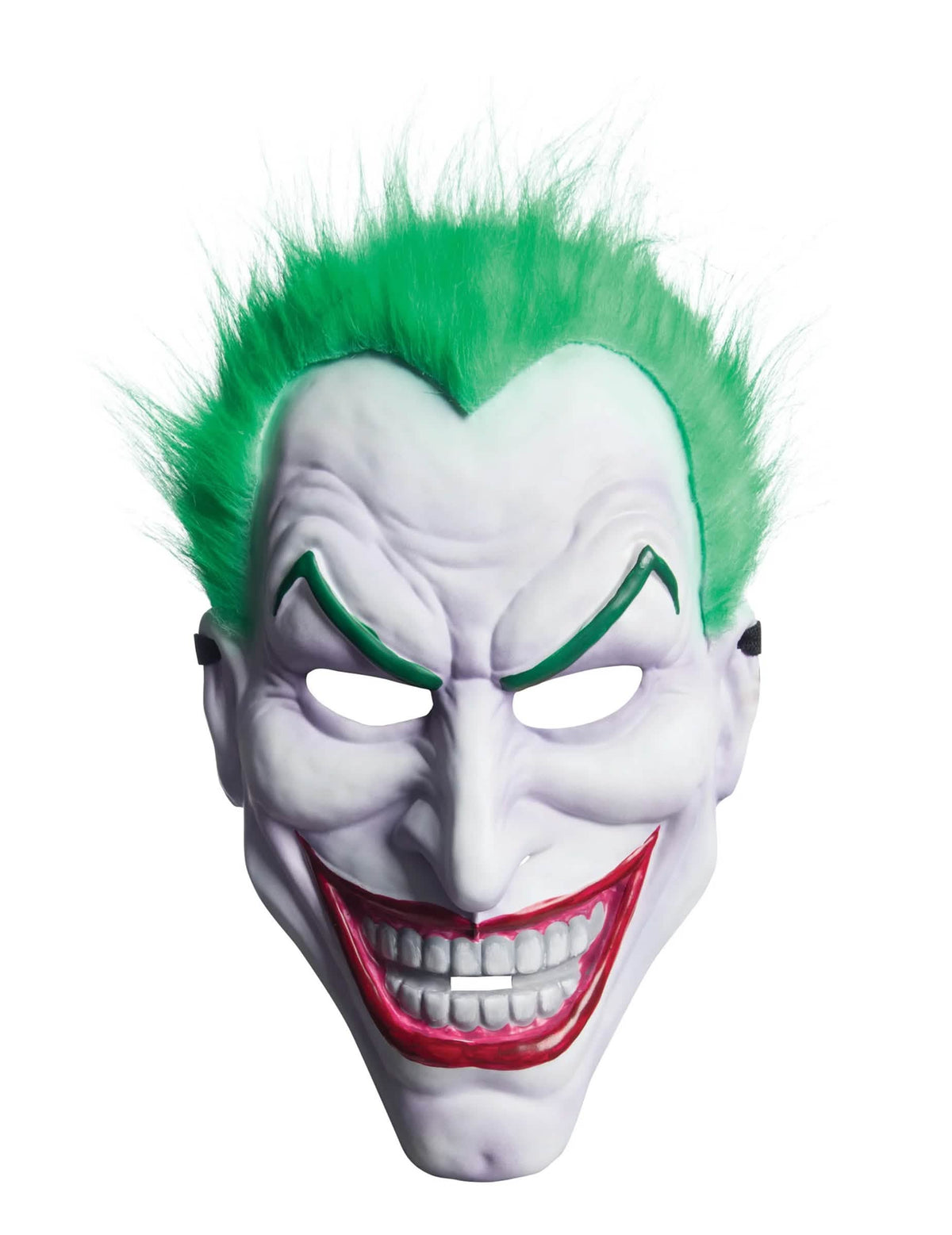 Изглед отпред на маската с перука Joker за възрастен