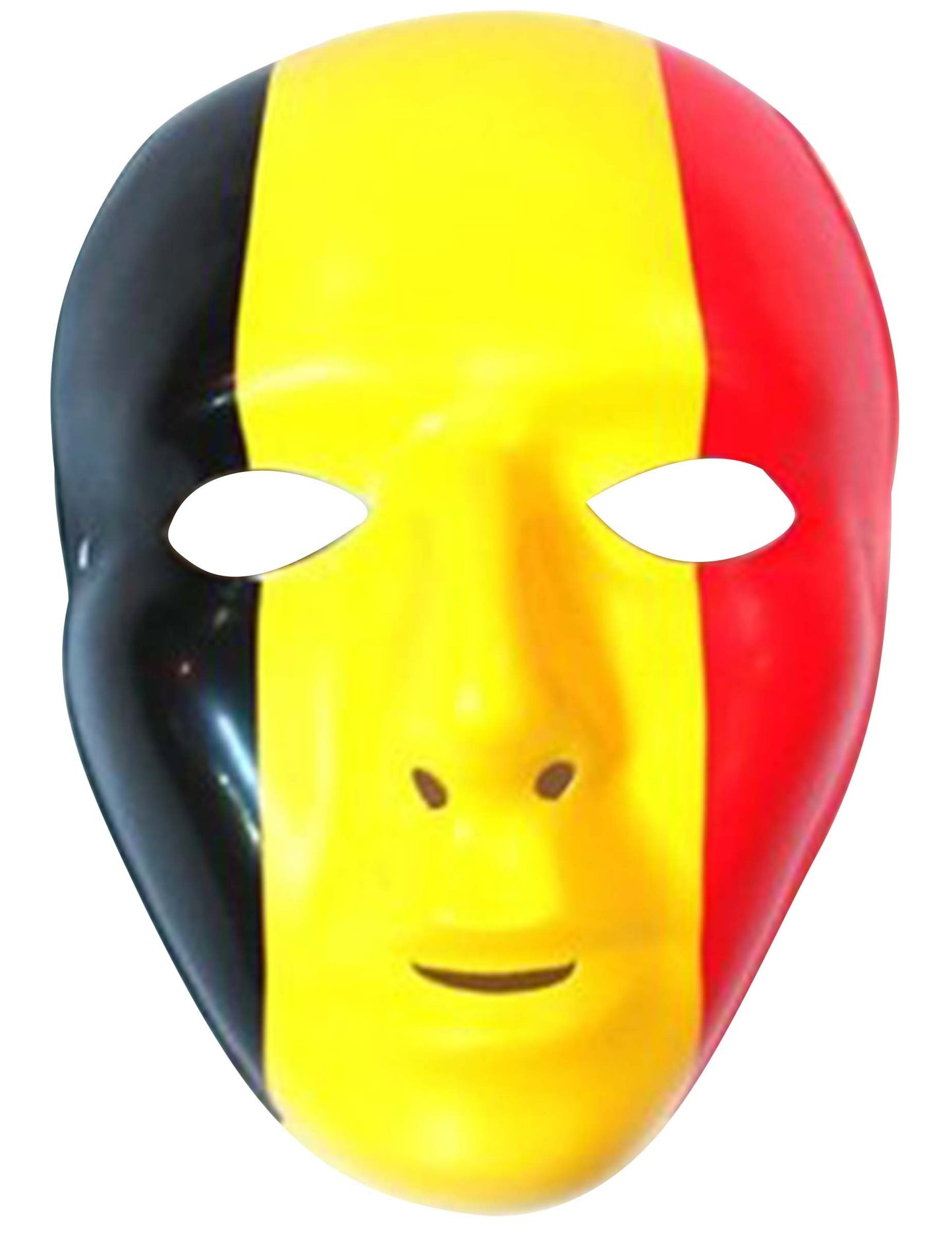 Маска Белгия за възрастни черна, жълта и червена
