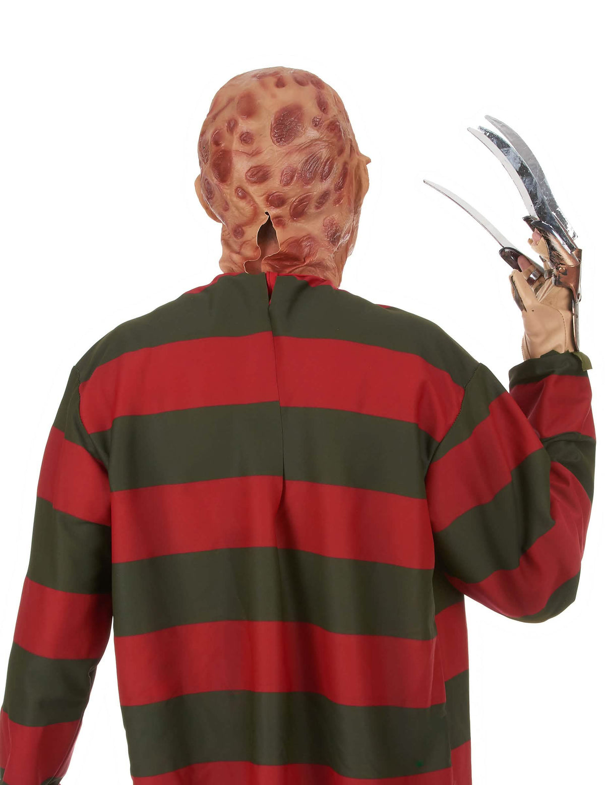 Изглед отзад на цялата маска Freddy Krueger
