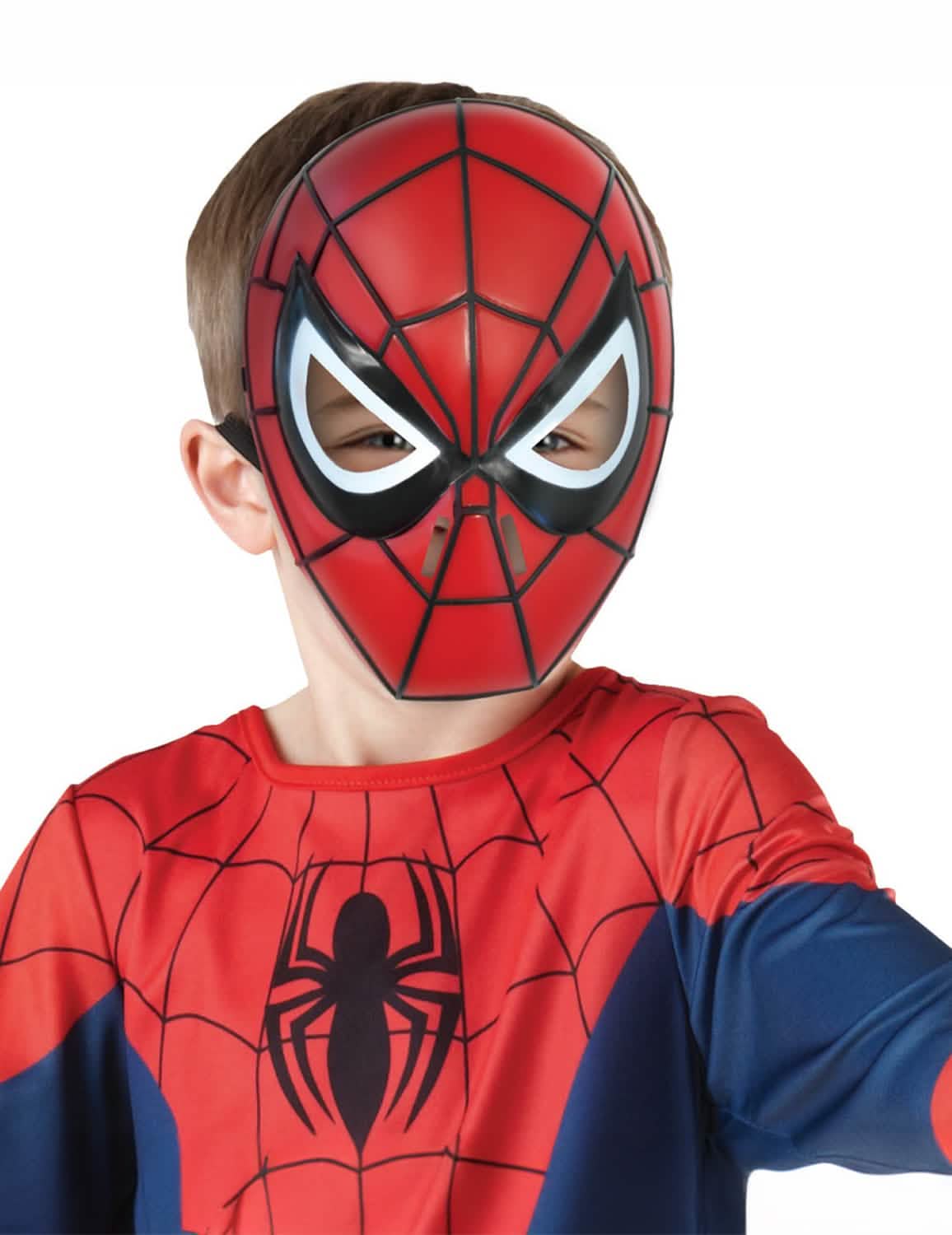 Изглед отпред на твърдата маска Spider-man Ultimate за дете