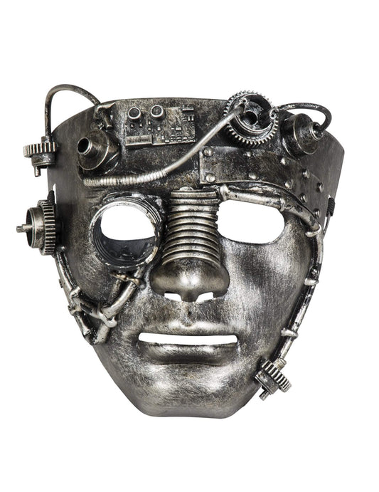 Фронтален изглед на маската за лице в стил Steampunk за възрастни
