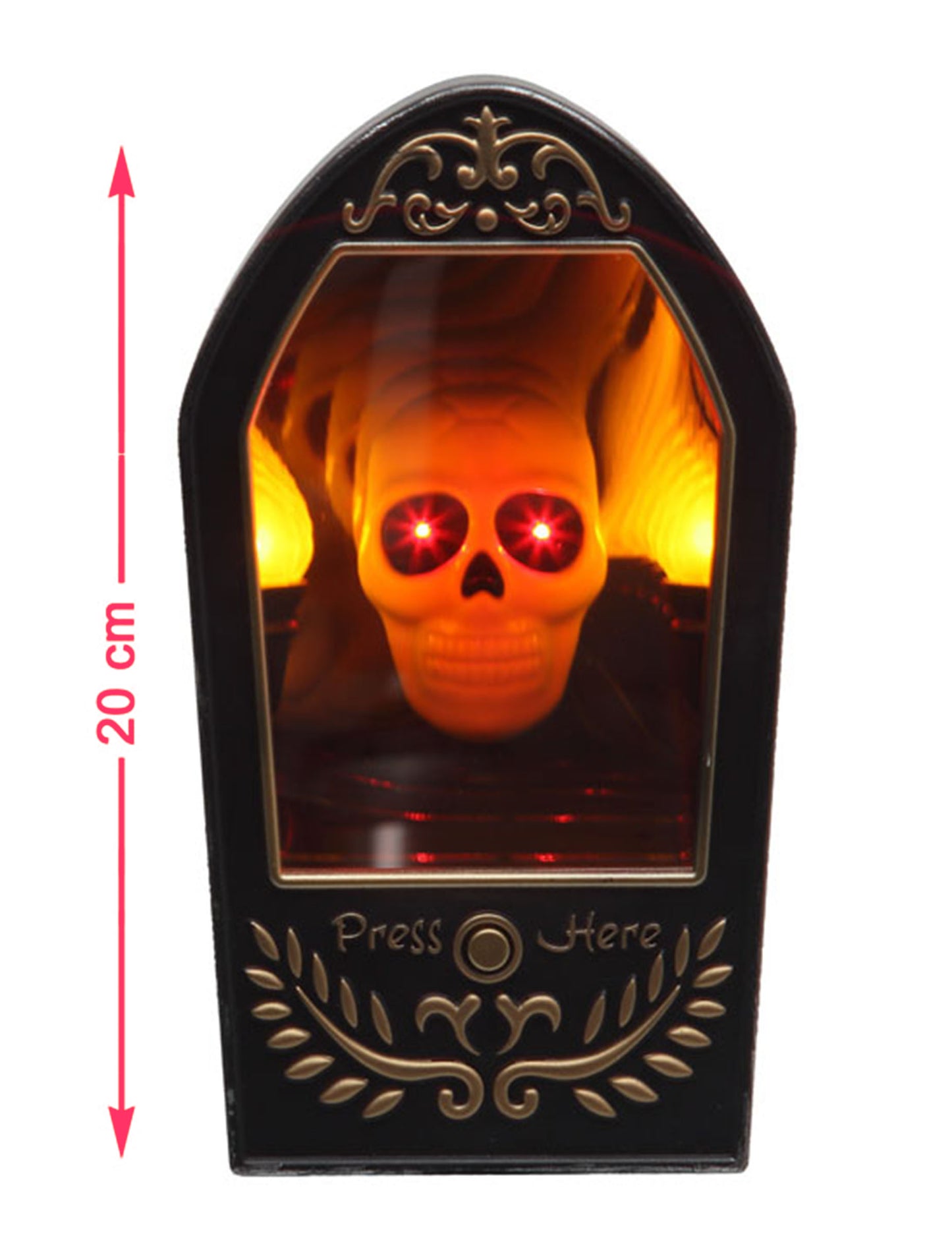 Лек и звуков скелет огледало 20 x 10 cm