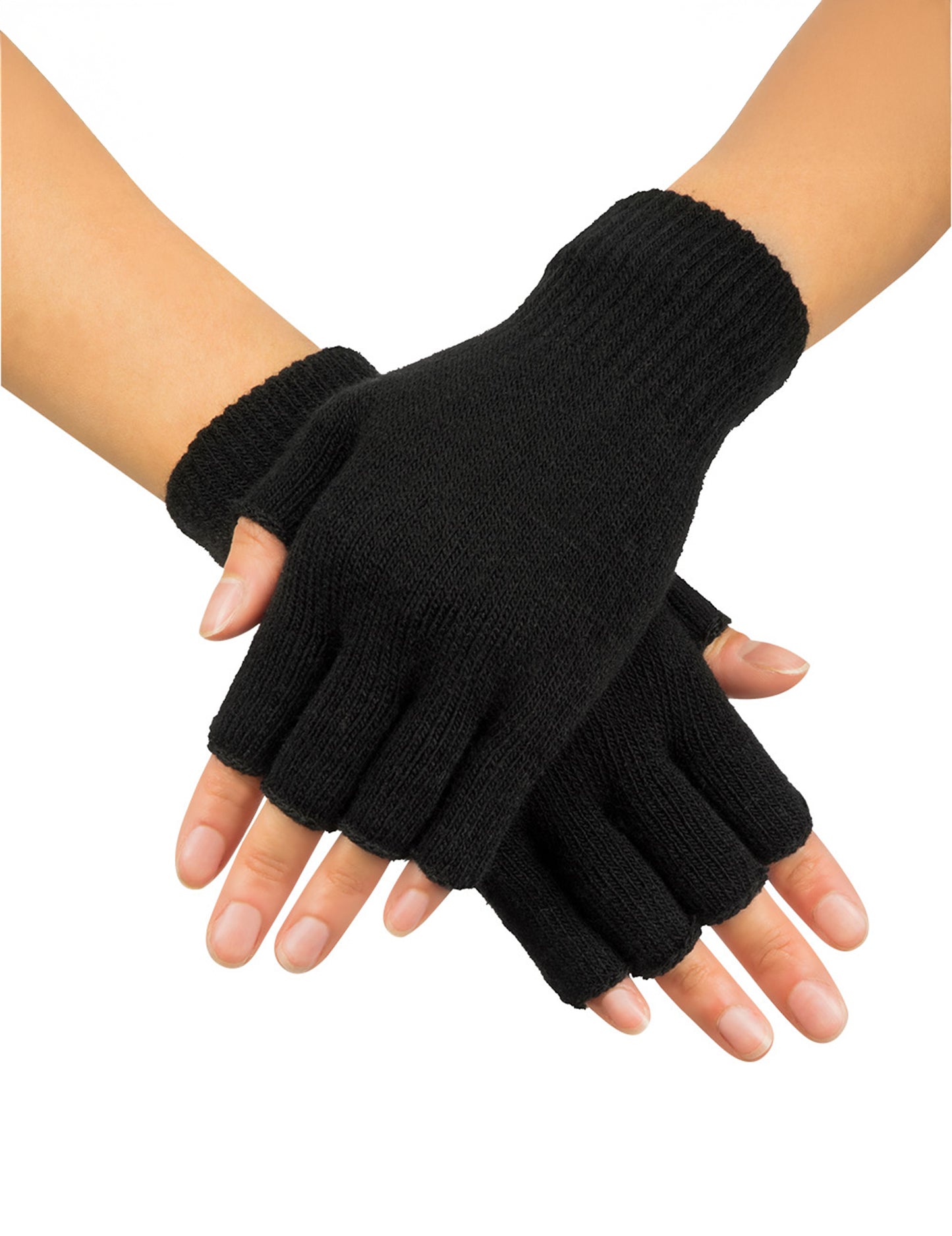 Черни ръкавици за възрастни