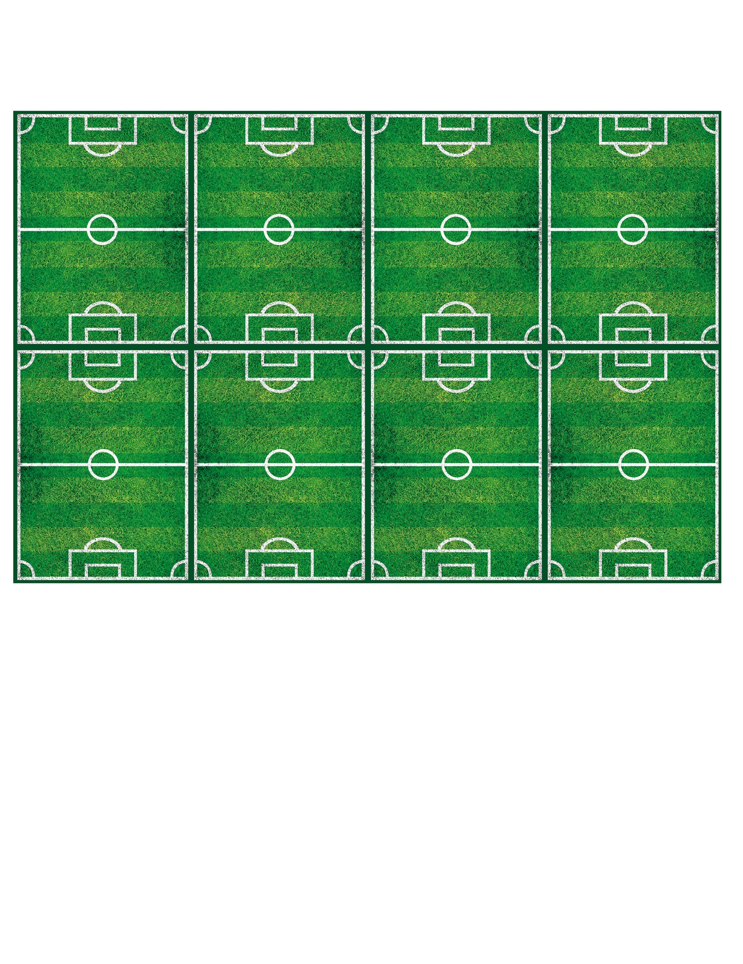 Nappe en plastique football pour fête verte motif terrain de foot