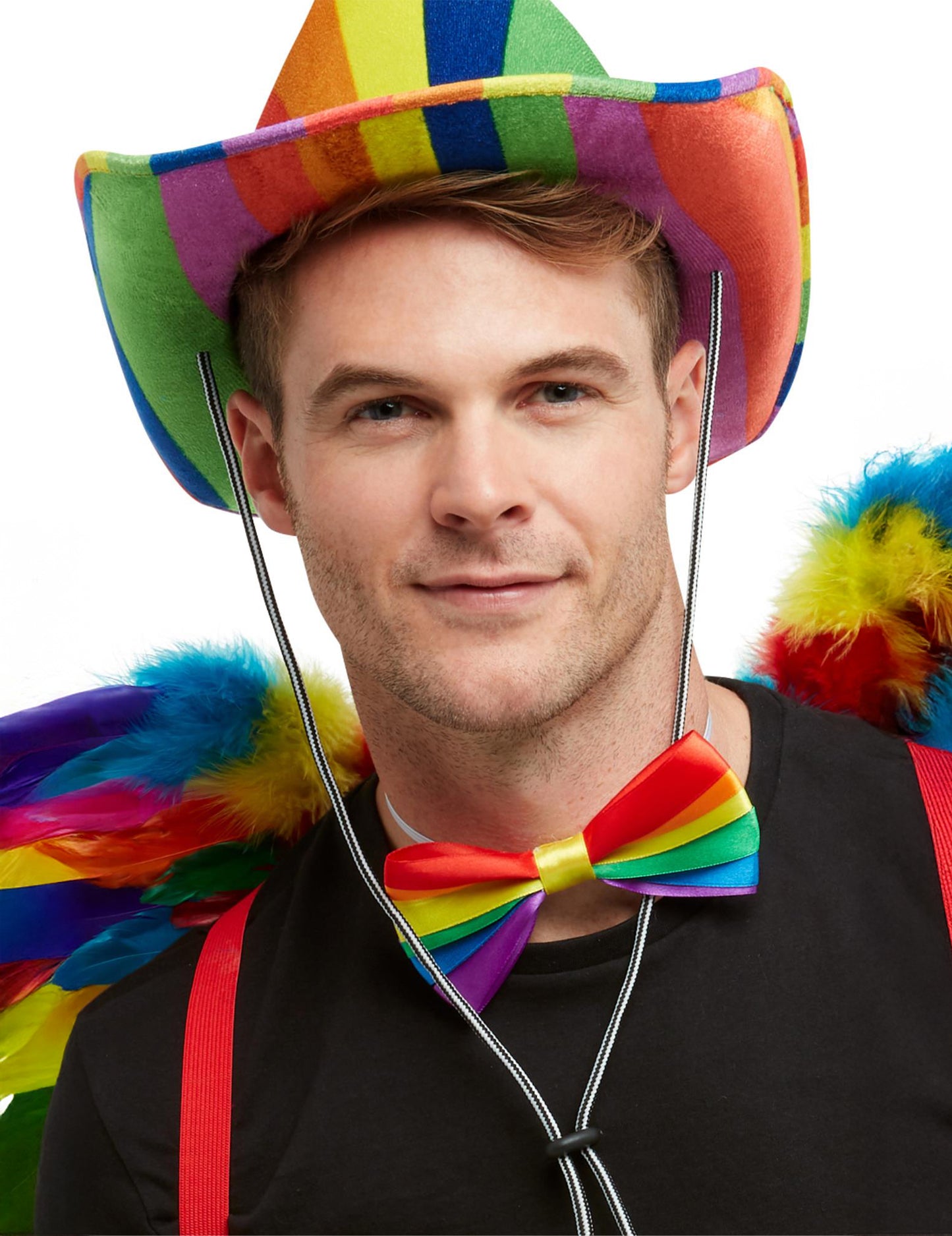 Noeud papillon arc en ciel pour adulte multicolore