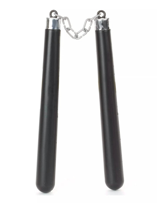 Nunchaku de ninja en plastique pour déguisement noir