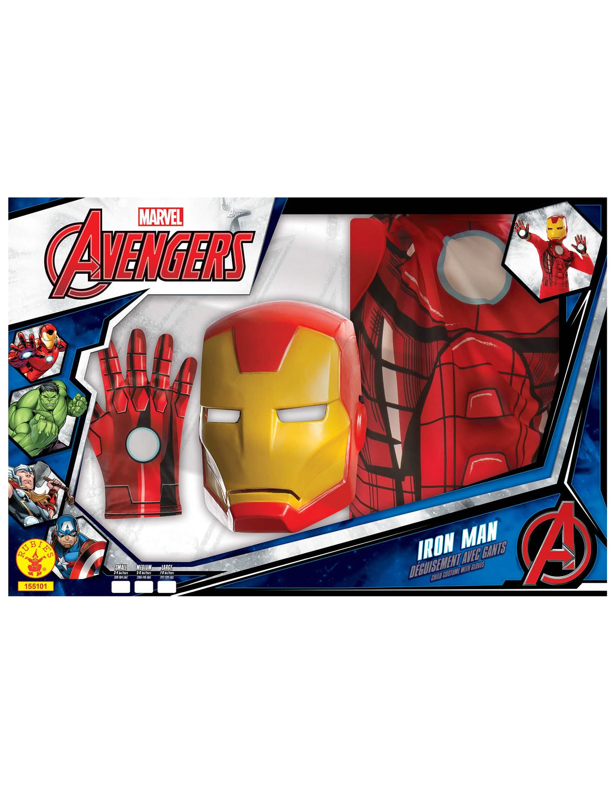 Изглед на опаковката на класическия комплект Iron Man за момче