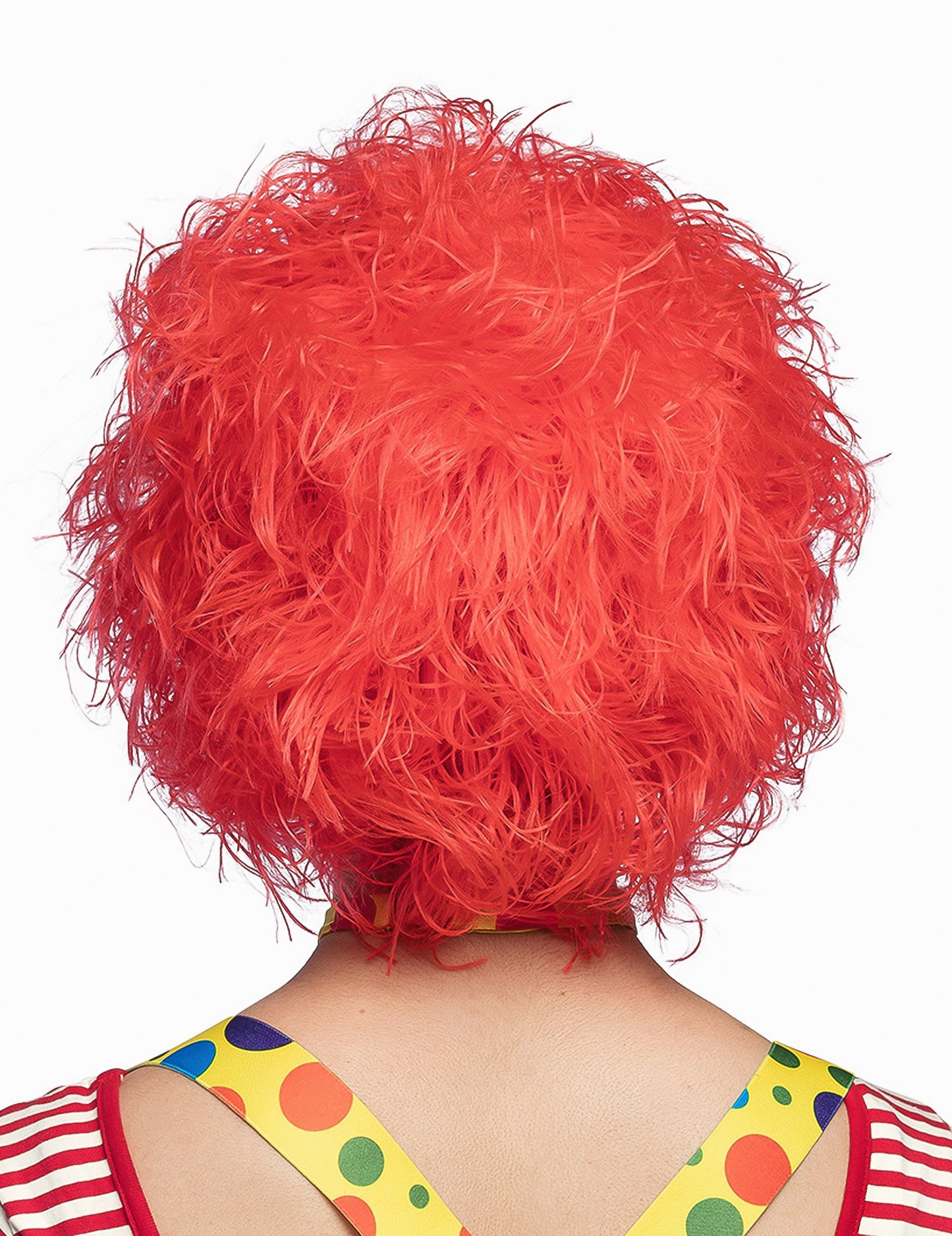 Червен цвят клоун перука жена