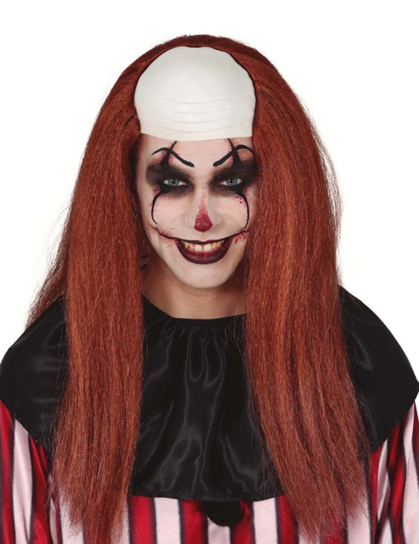 Степанска перука за череп и дълга коса за възрастни