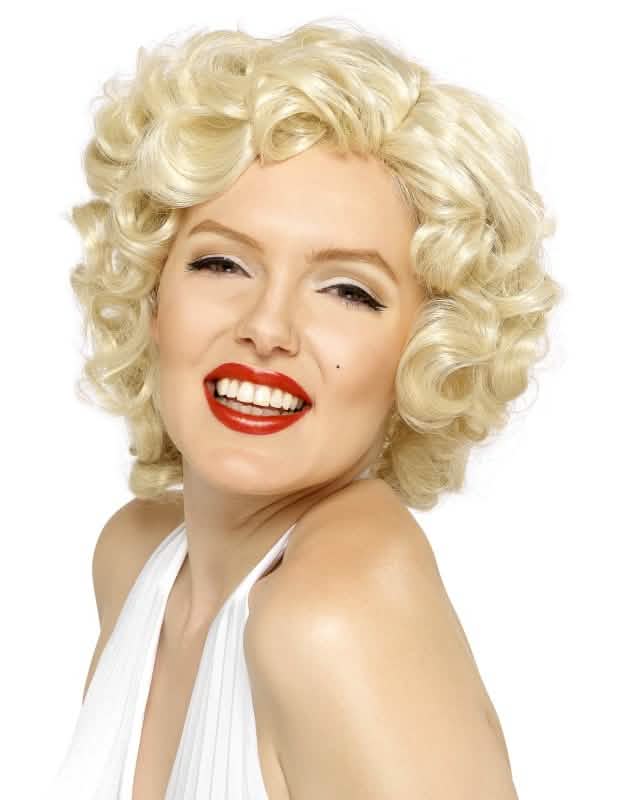 Перука Marilyn Monroe за жена руса къдрава