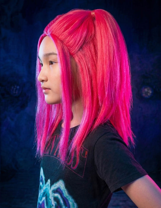 Vue de profil de la perruque Mira Kpop Demon Hunter™