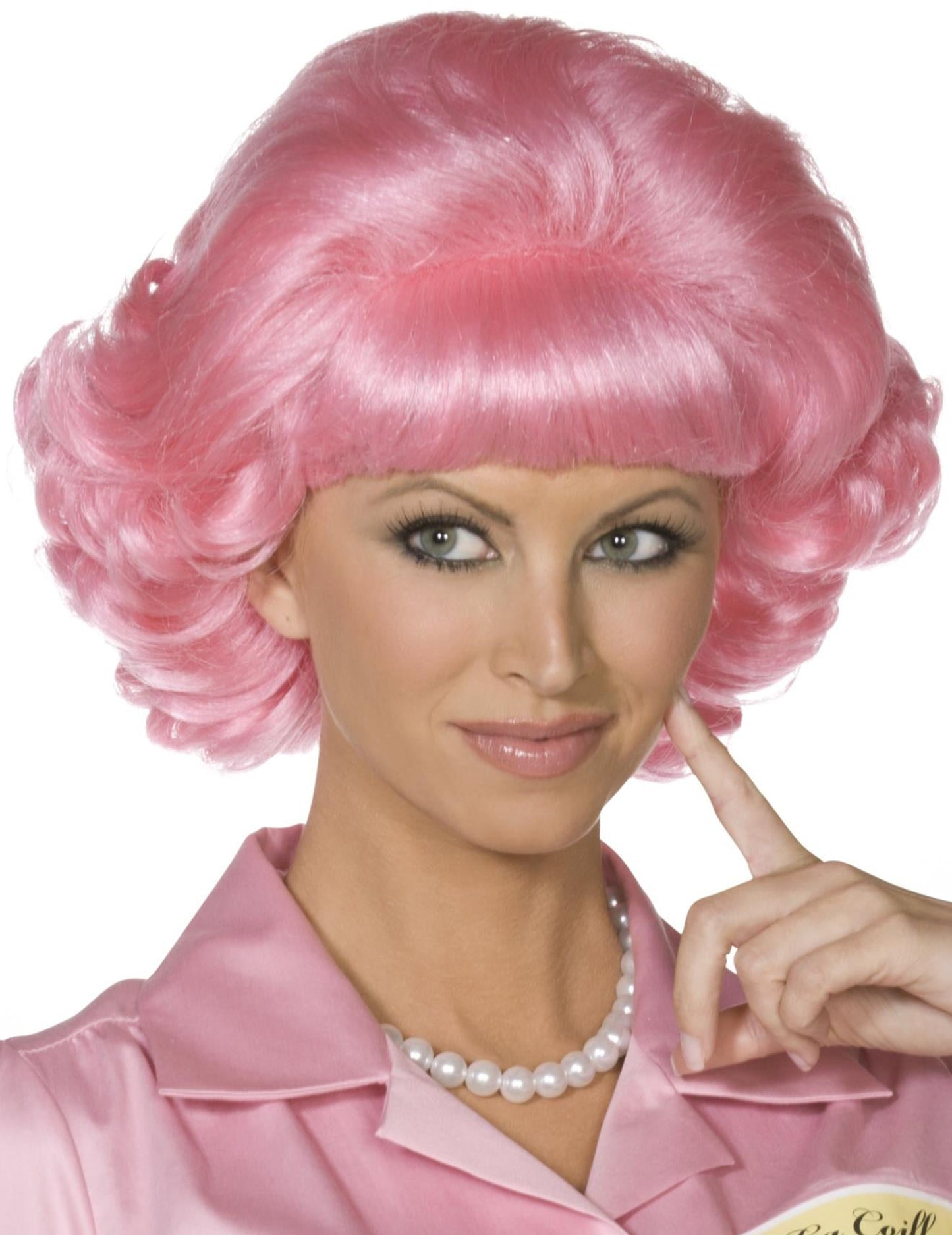 Мазнина жена розова перука